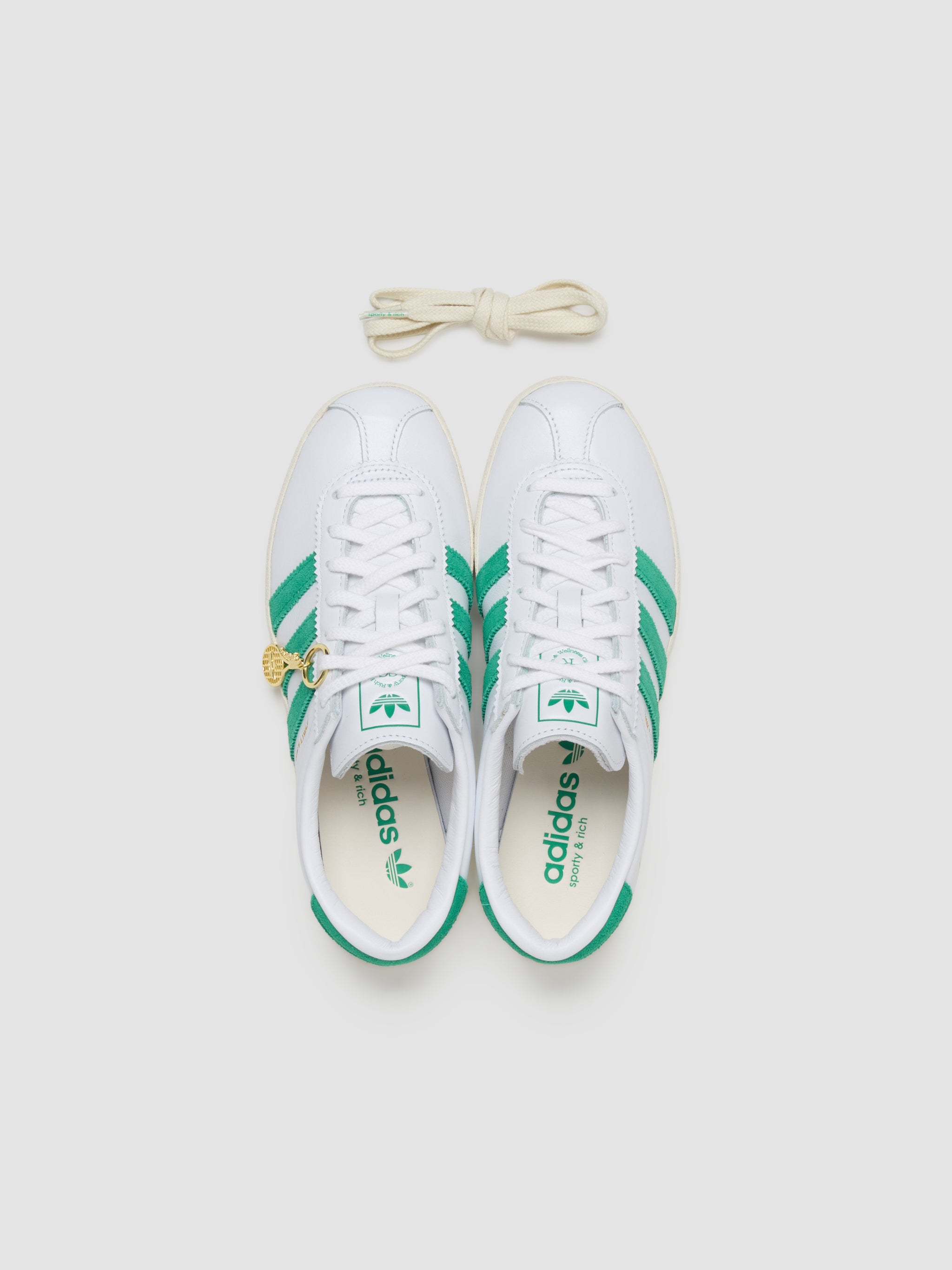 x Sporty & Rich WMNS Blanc Sneaker in Cloud White & Court Green