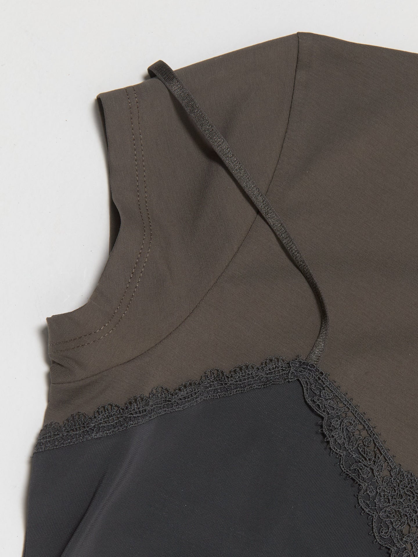 Double-Layer Dress in Grey & Anthracite