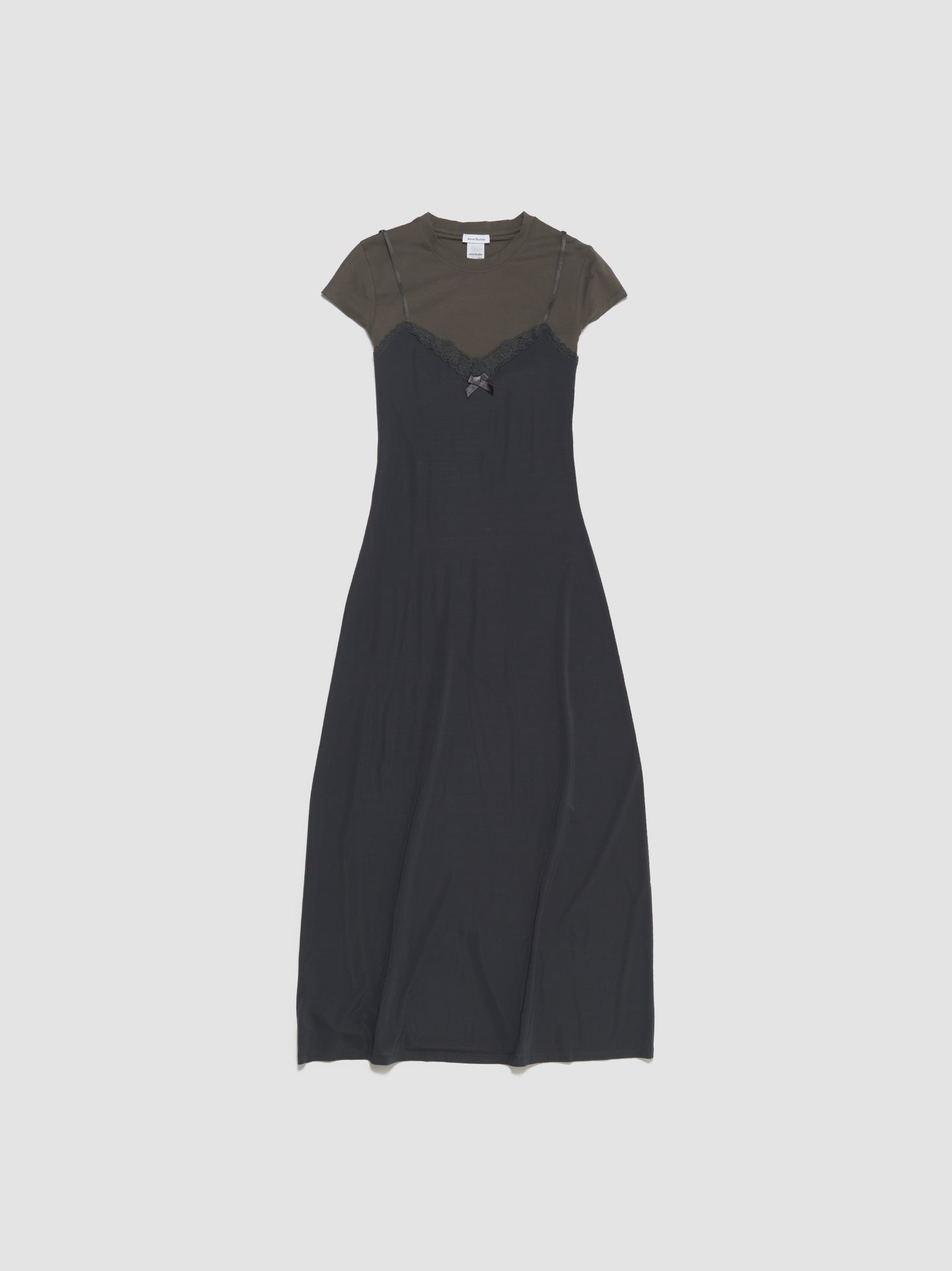 Double-Layer Dress in Grey & Anthracite