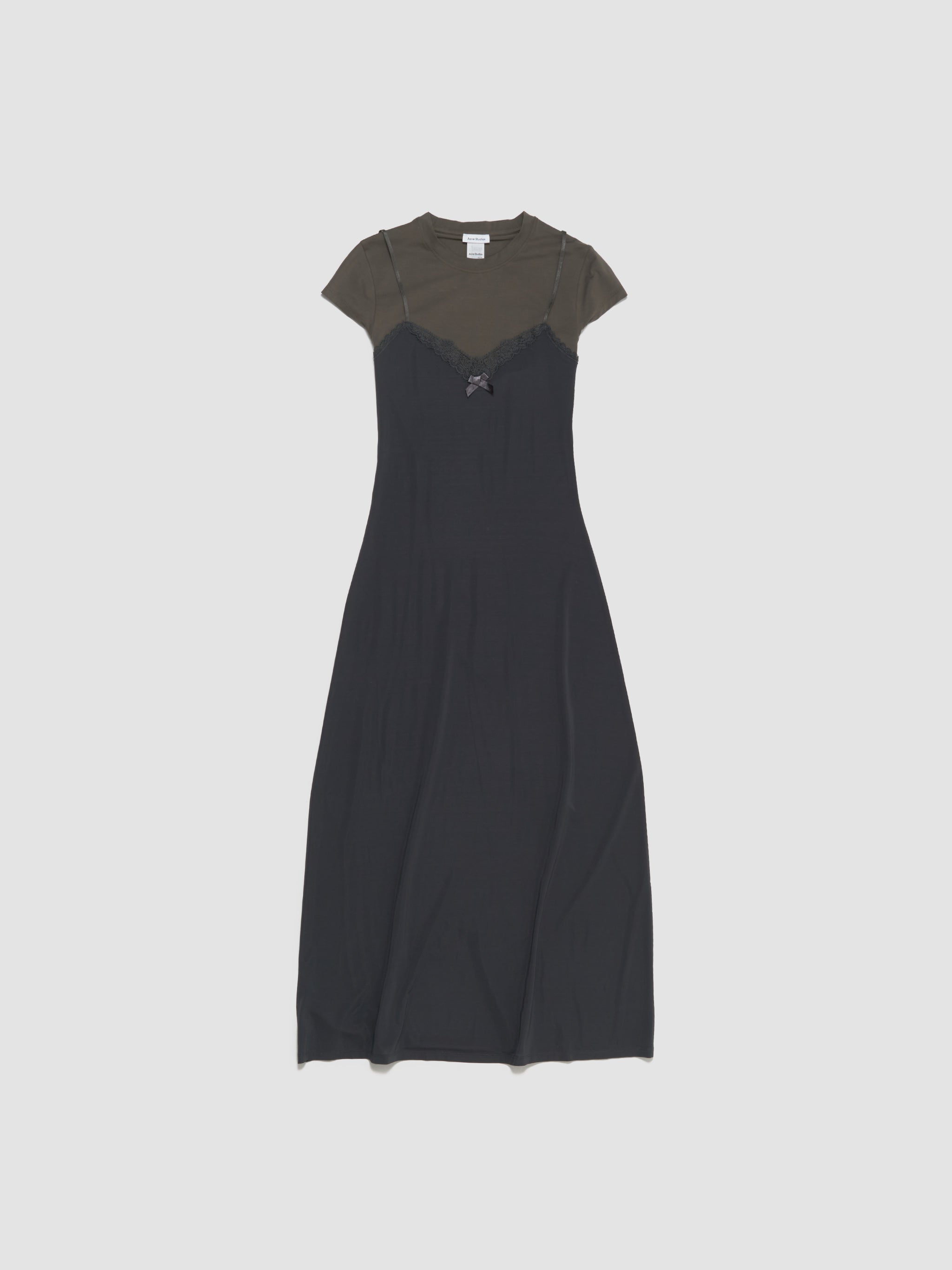Double-Layer Dress in Grey & Anthracite