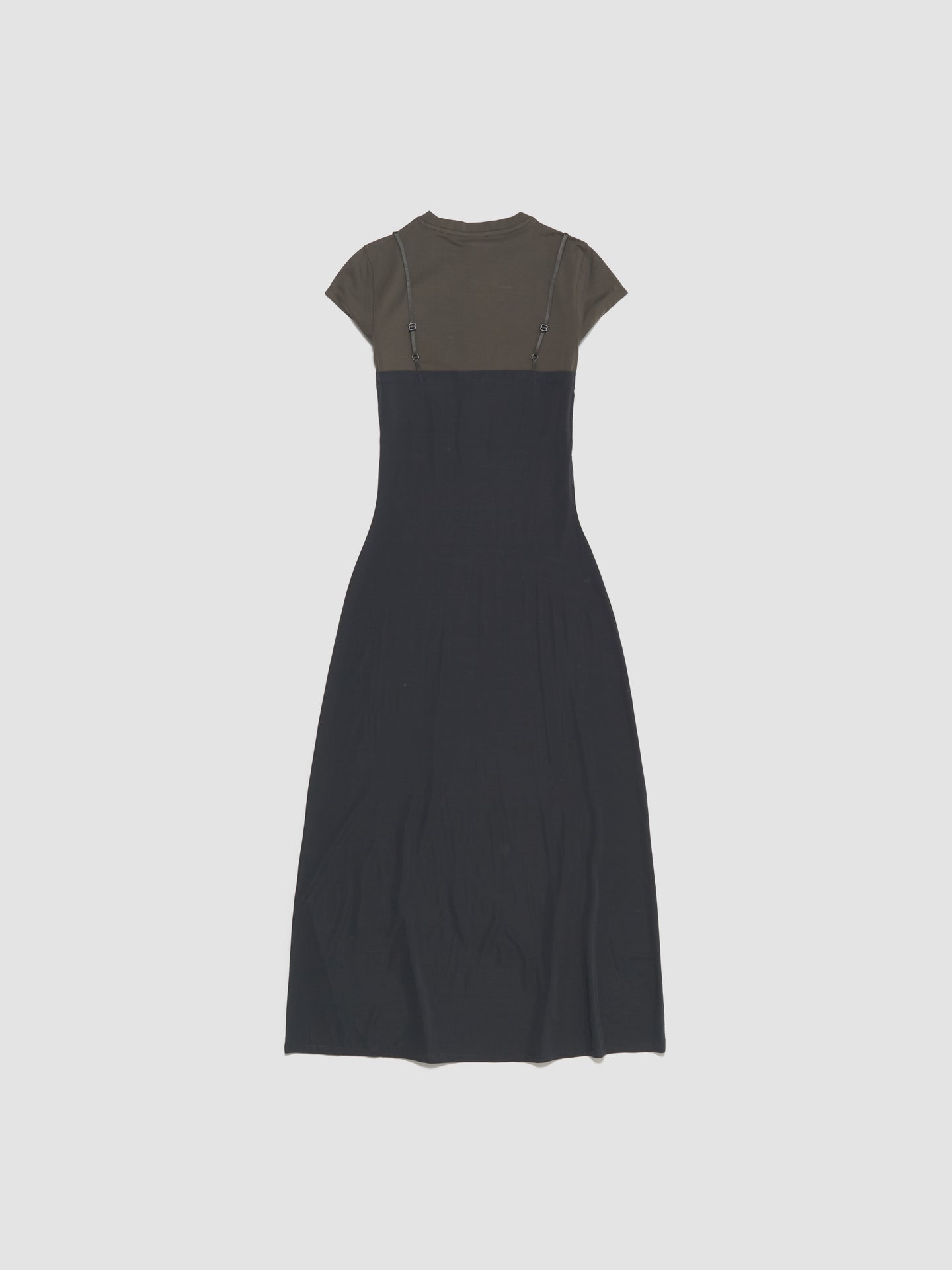 Double-Layer Dress in Grey & Anthracite