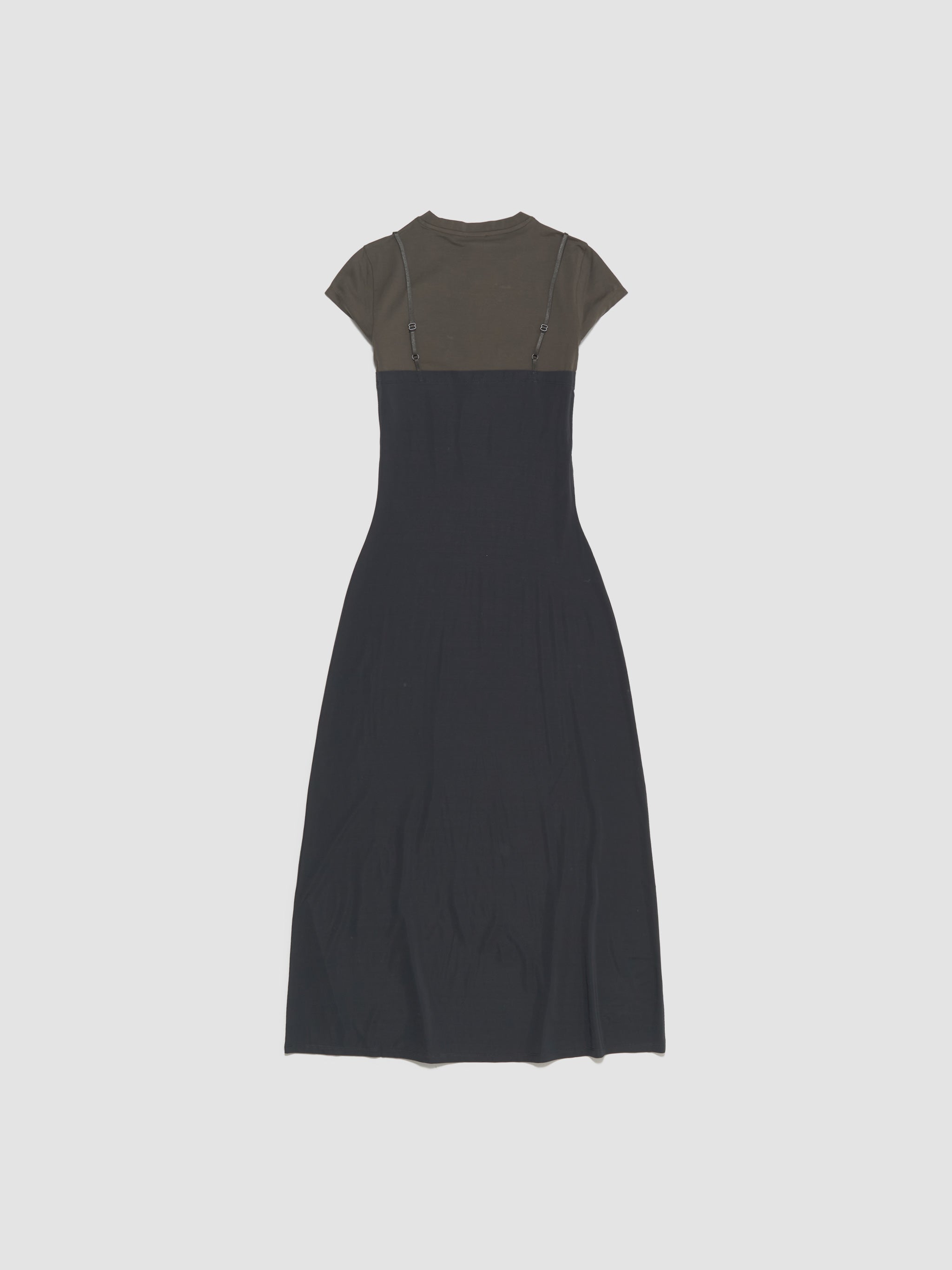 Double-Layer Dress in Grey & Anthracite