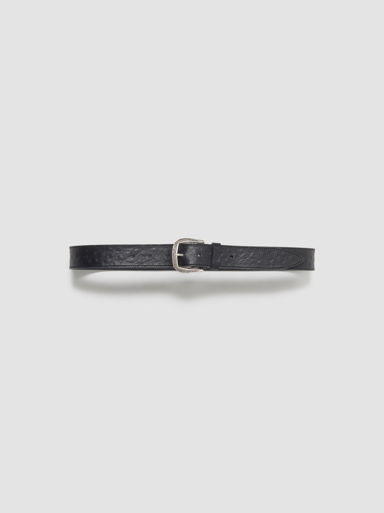M2434 Ostrich Belt in Black