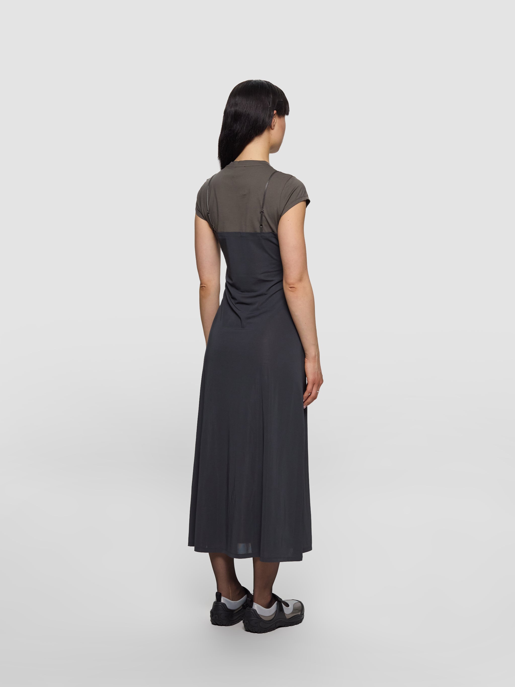 Double-Layer Dress in Grey & Anthracite