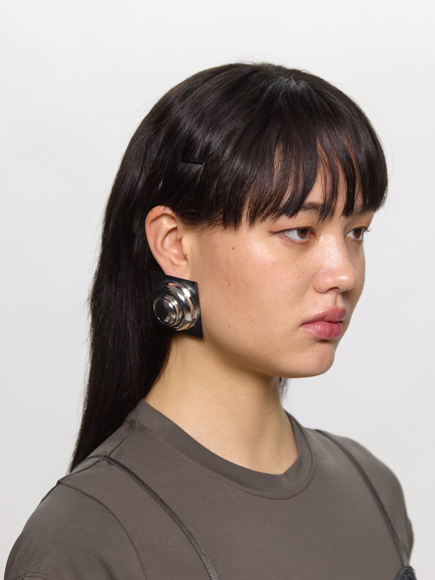 Margaux Geometric Earrings in Silver