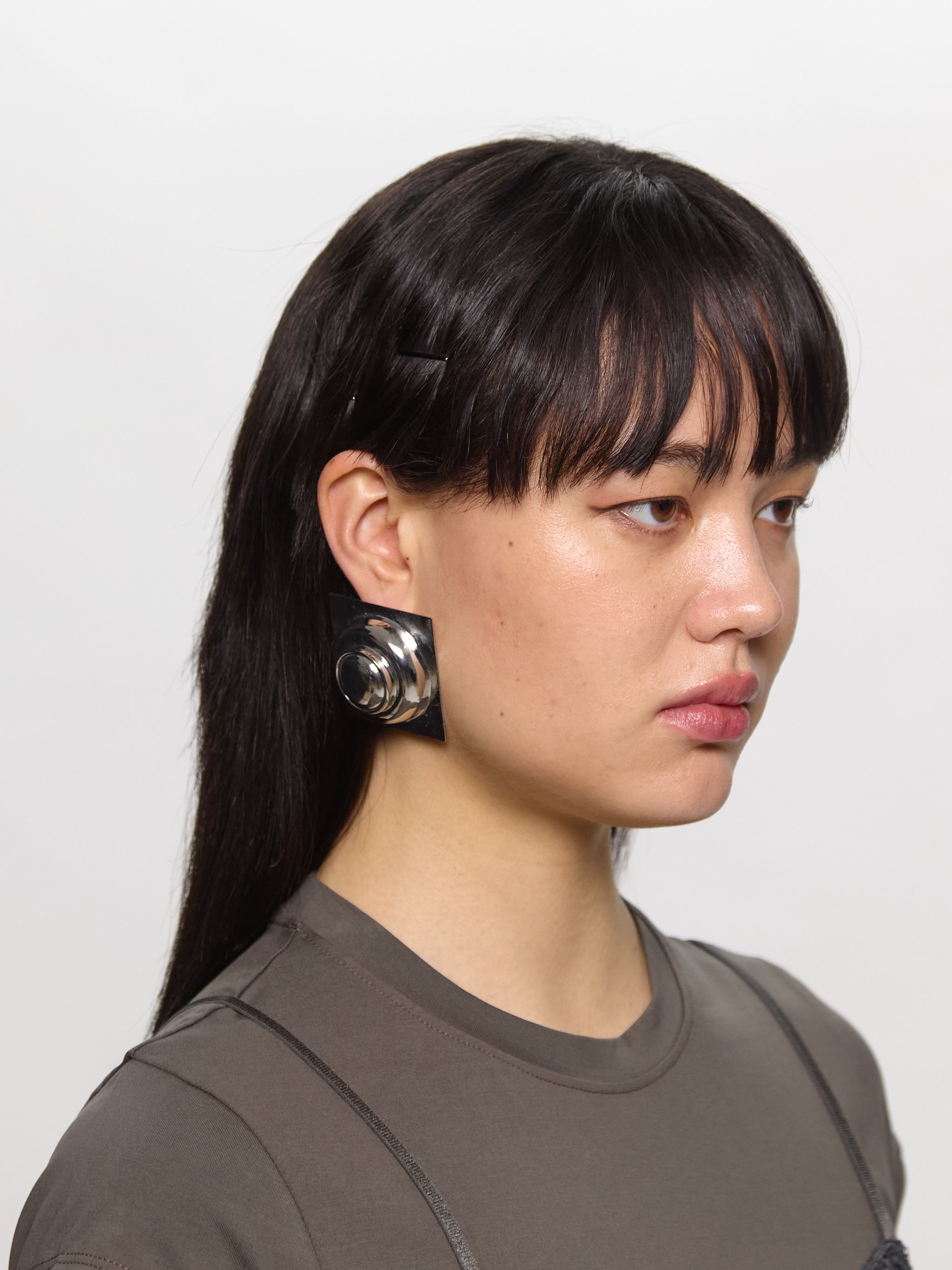 Margaux Geometric Earrings in Silver