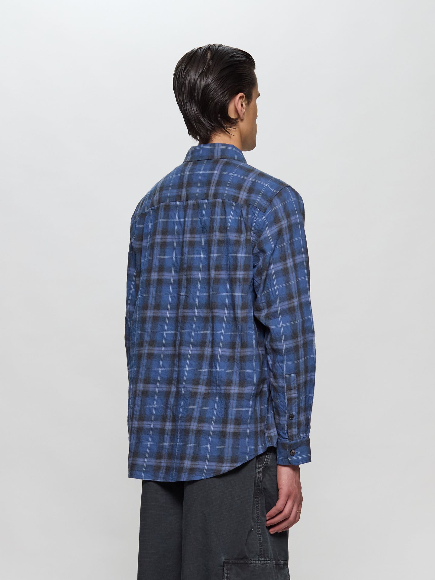 Beach Plaid Shirt in Blue