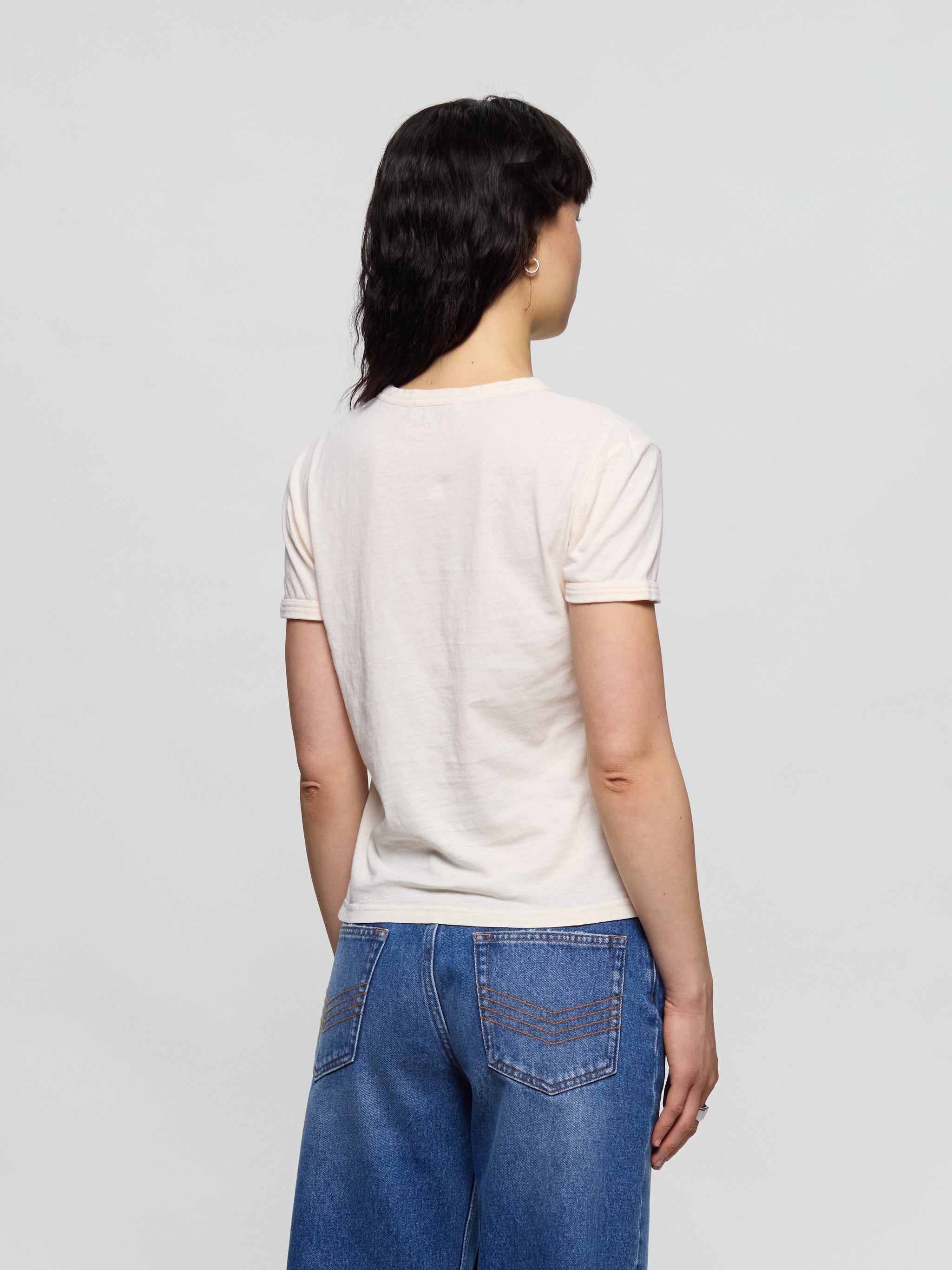 Logo T-Shirt in Pearl Grey
