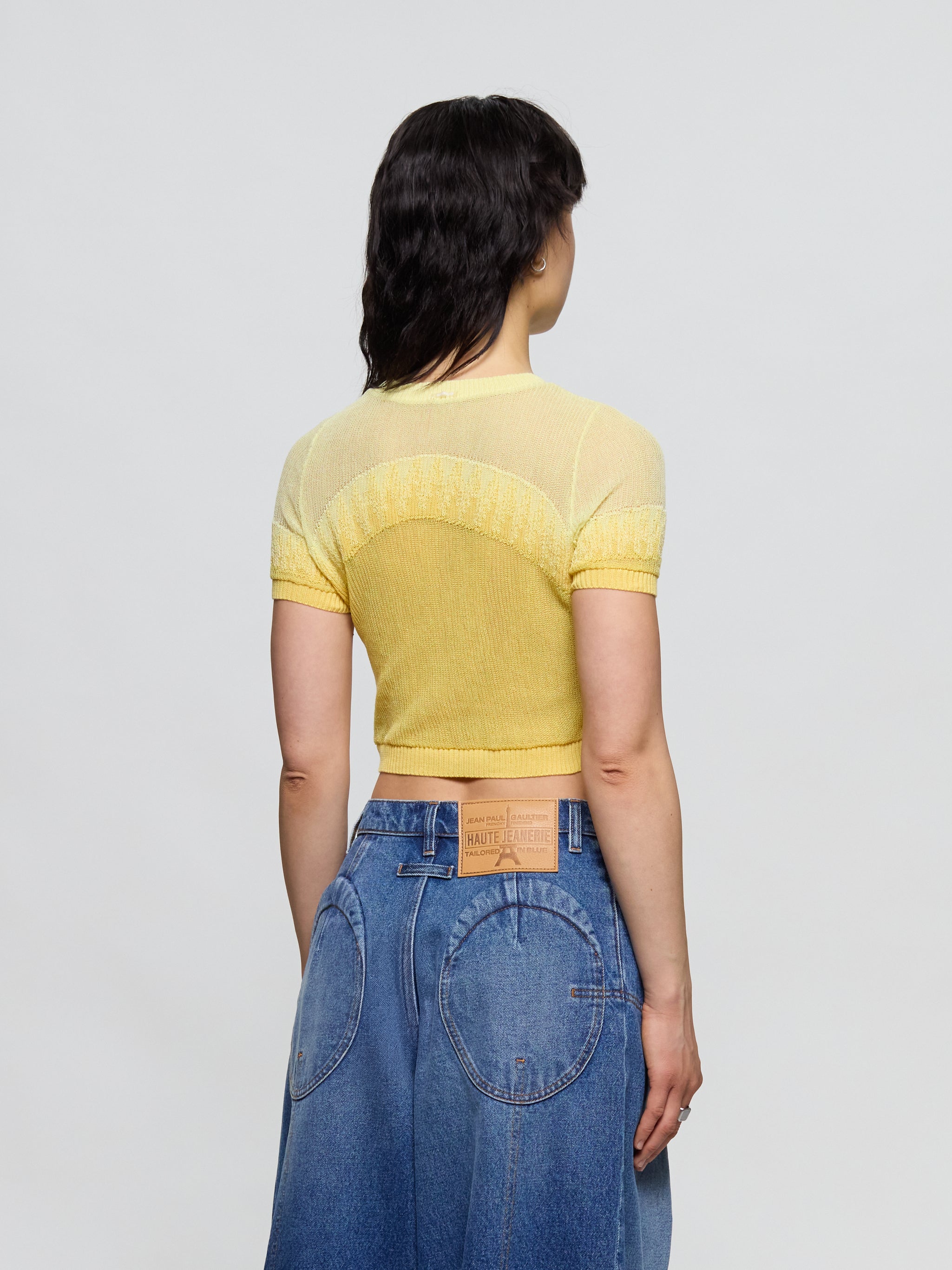 Fanged Tee in Light Yellow