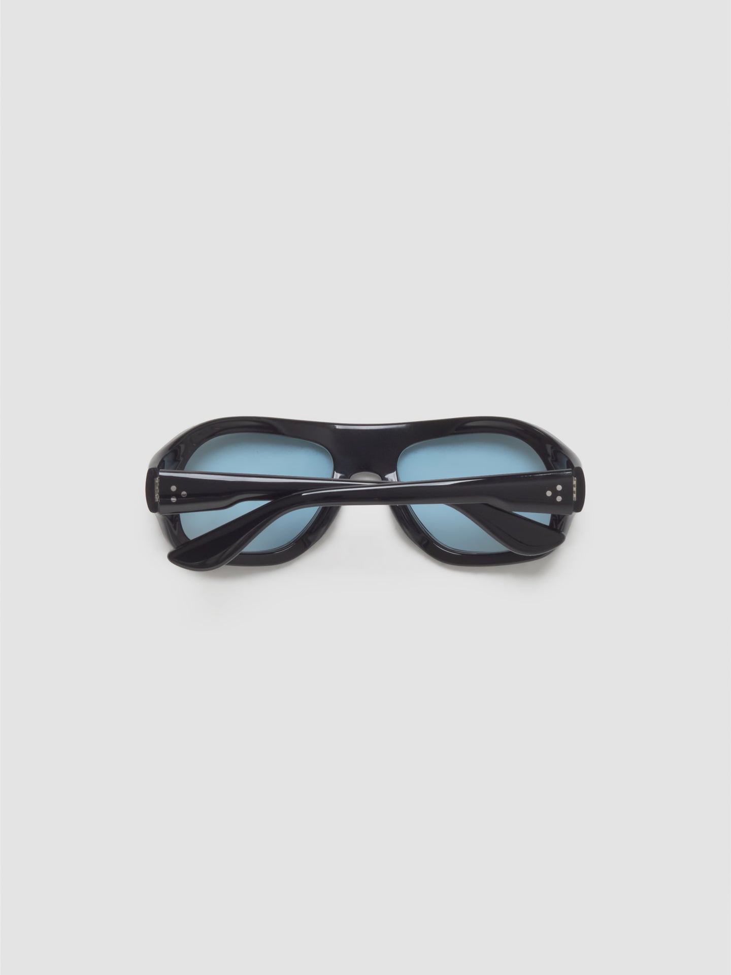 Gray Sunglasses in Black with Rif Blue Lenses