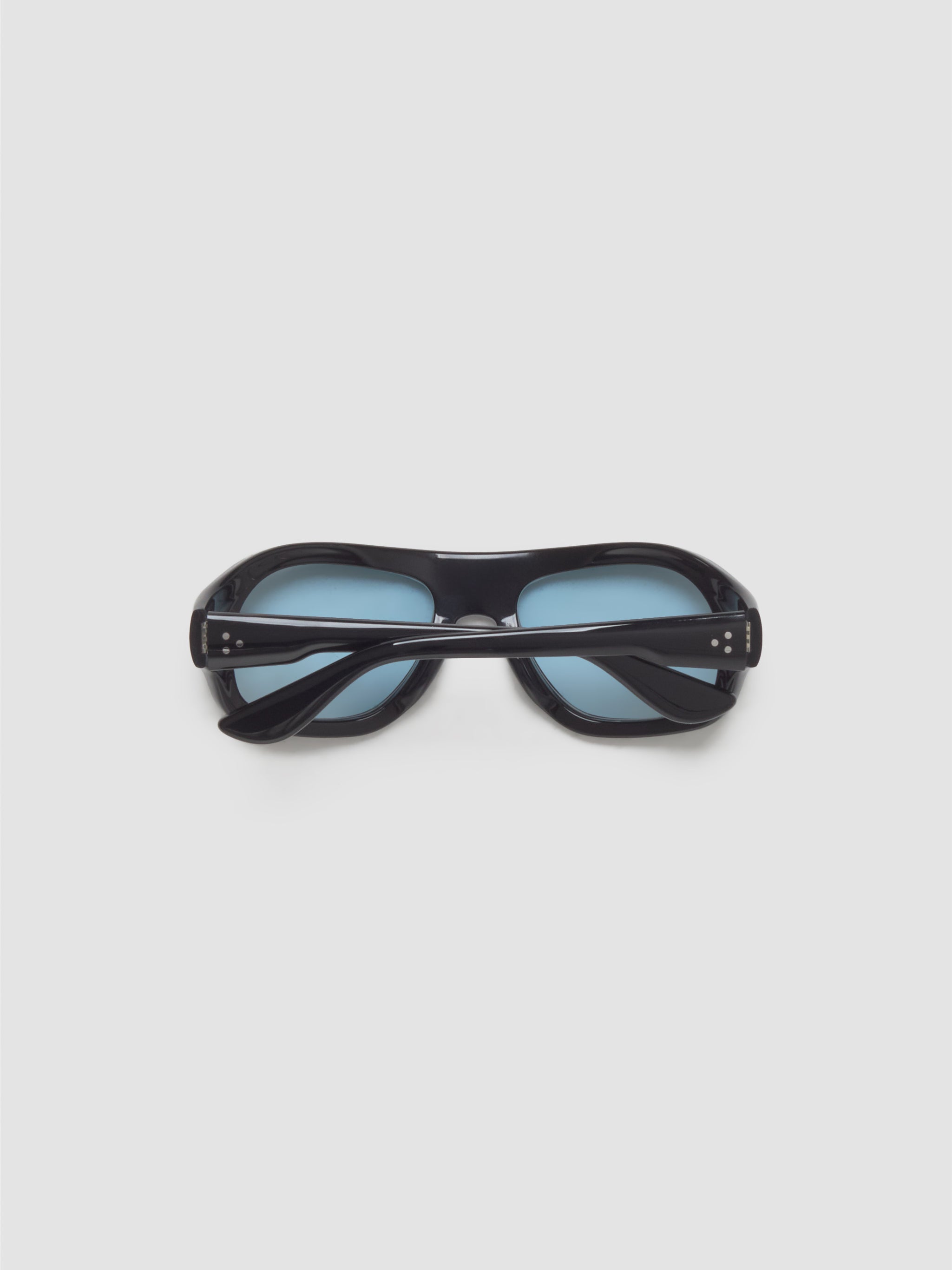 Gray Sunglasses in Black with Rif Blue Lenses