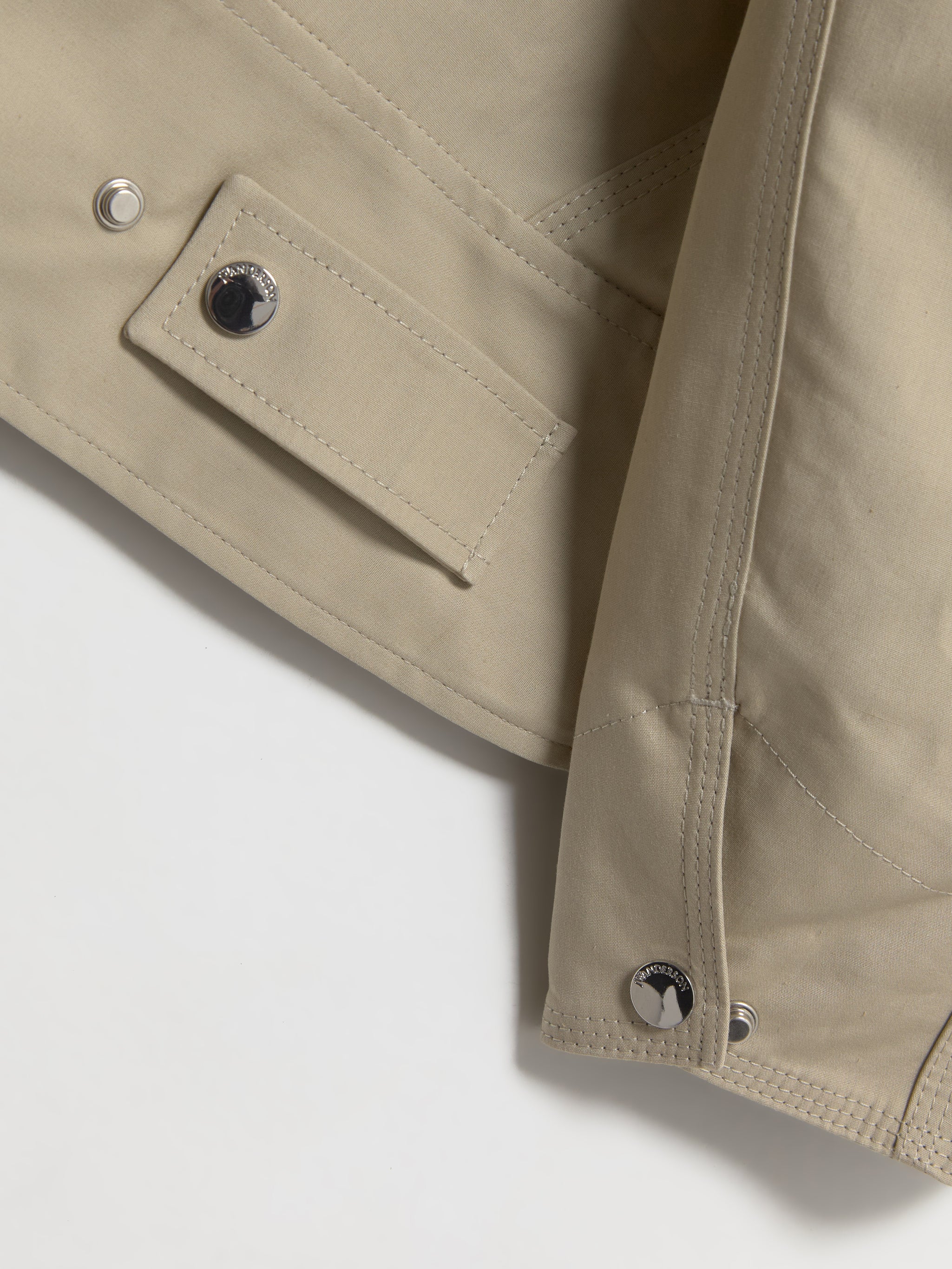 Curved Hem Workwear Jacket in Nougat & Chocolate