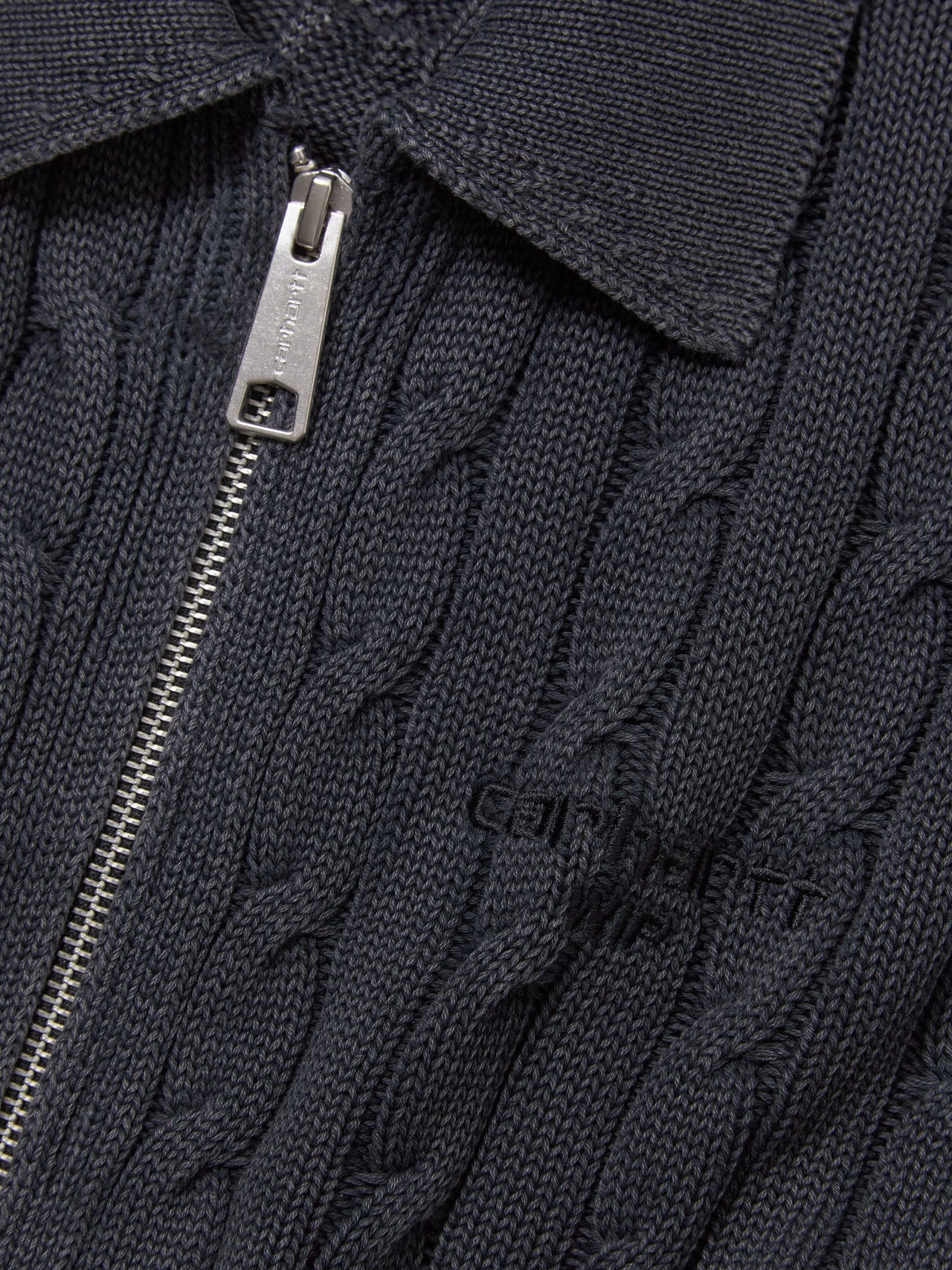 Women's Carter Sweater Jacket in Black Garment Dyed