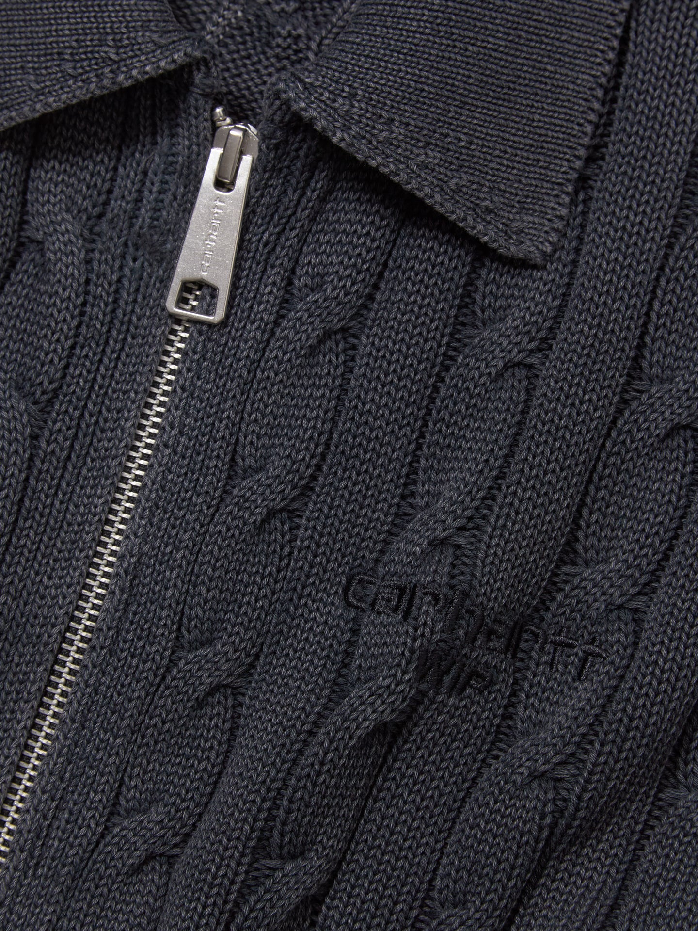 Women's Carter Sweater Jacket in Black Garment Dyed