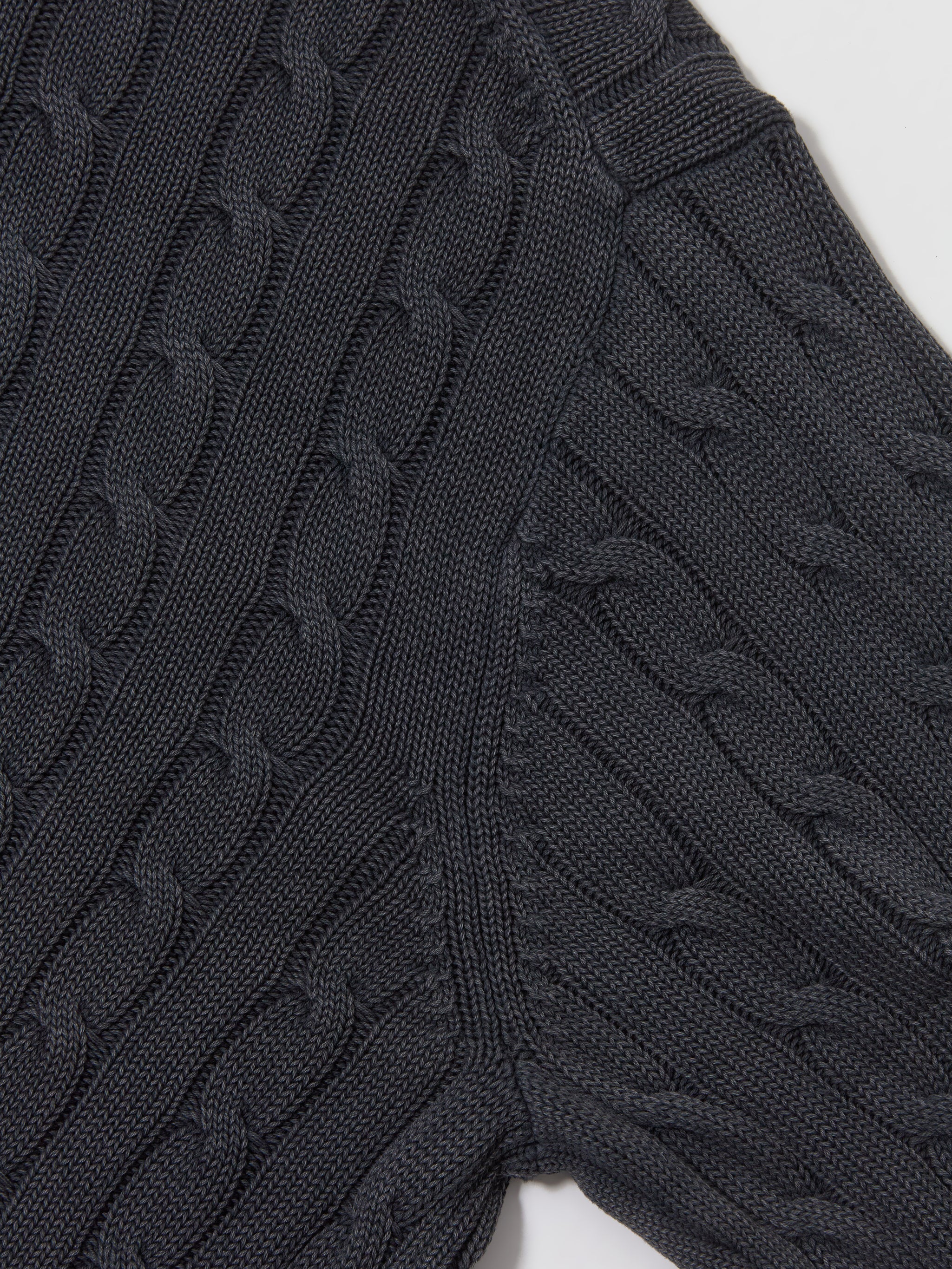 Women's Carter Sweater Jacket in Black Garment Dyed