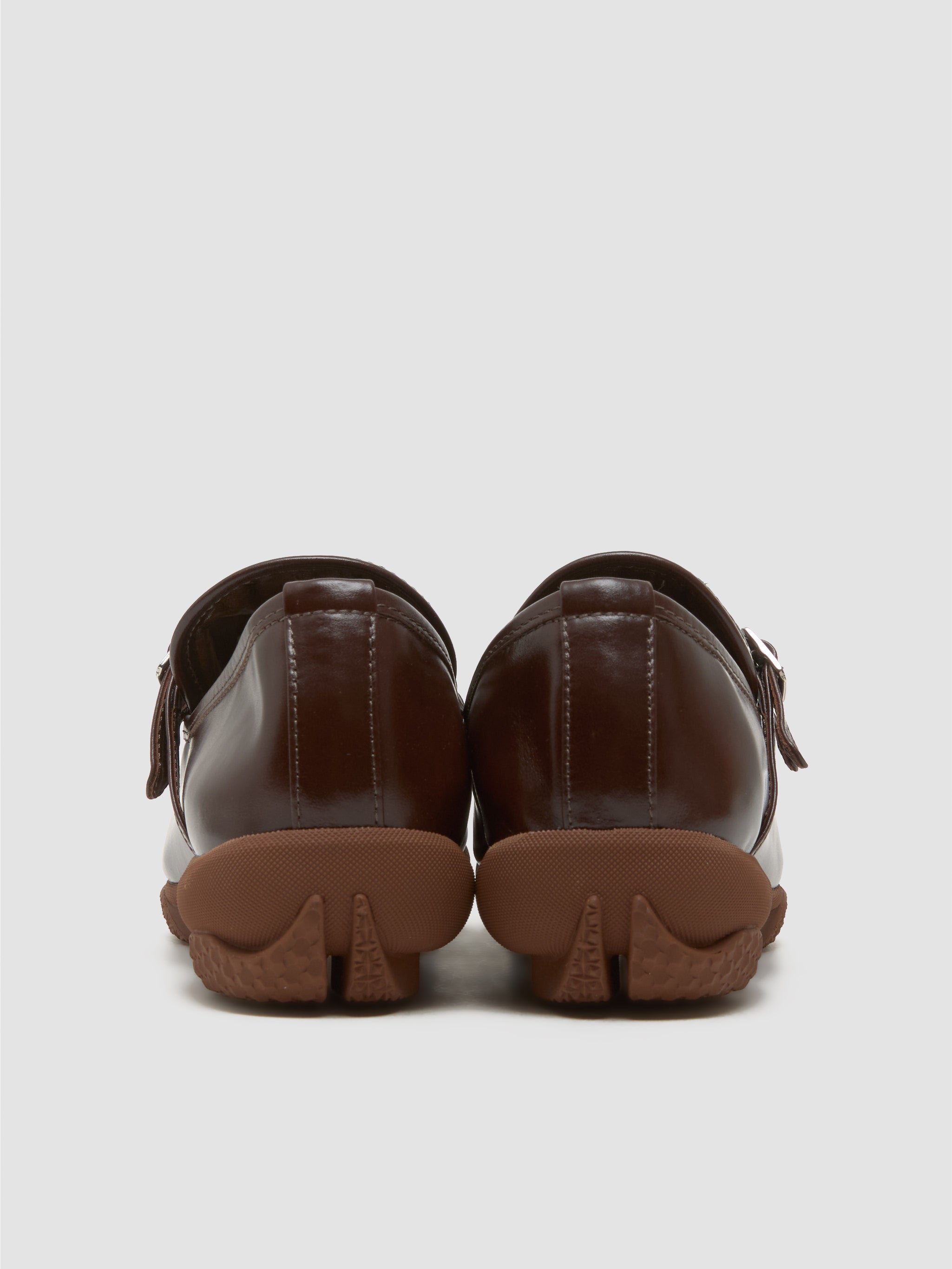 Sonia Buckled Loafers in Chocolate
