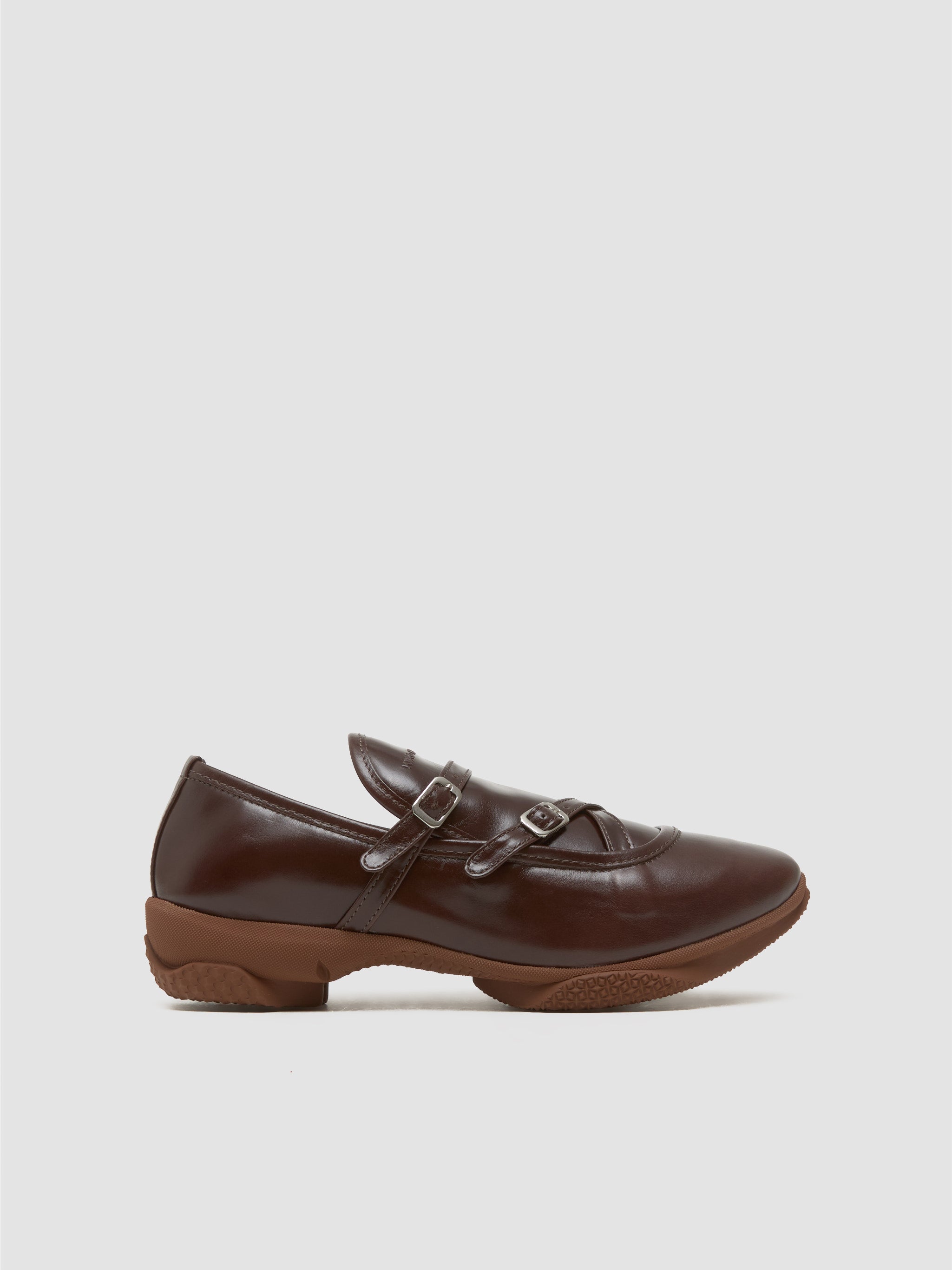 Sonia Buckled Loafers in Chocolate