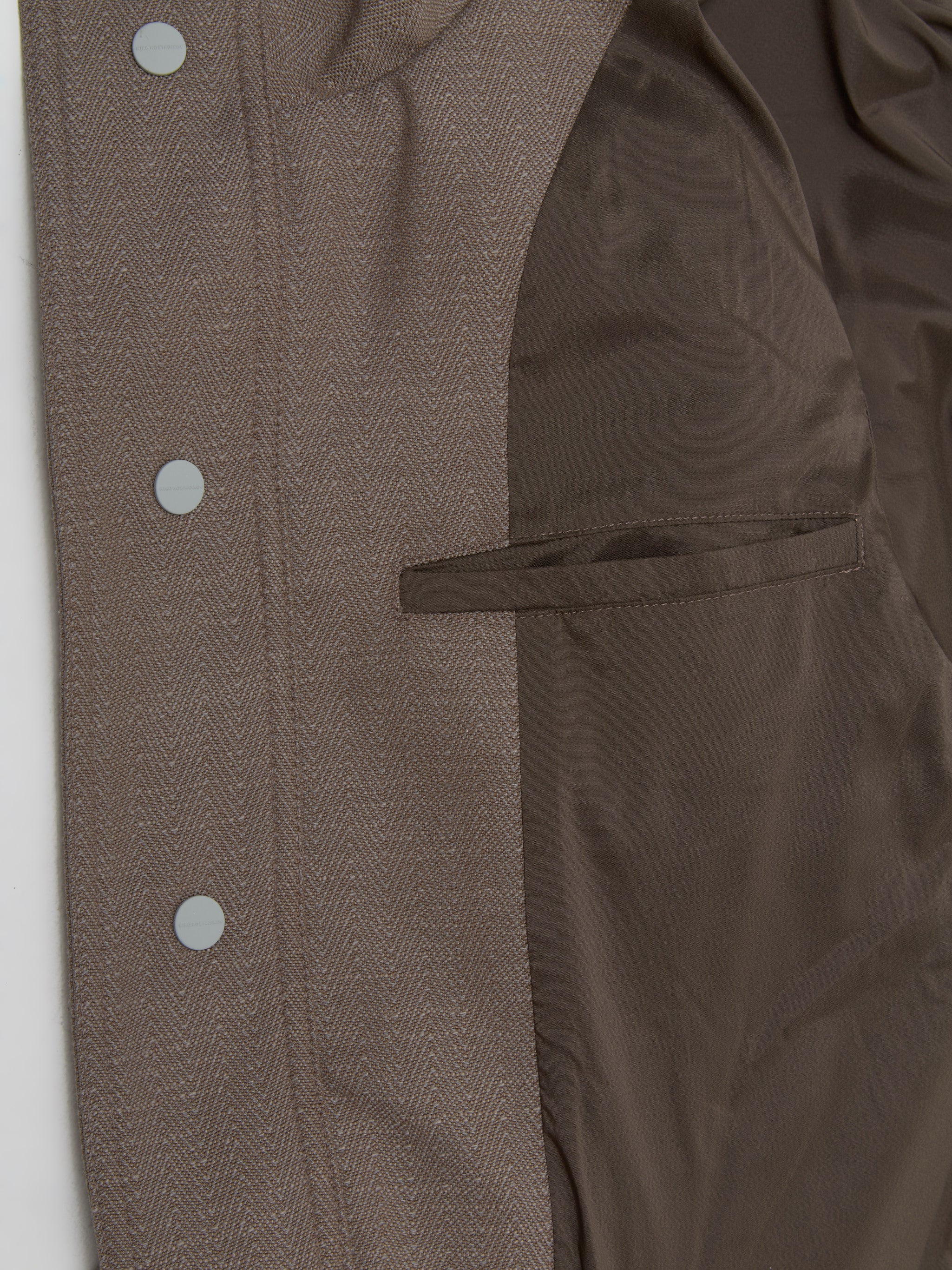 Zafar Cropped Jacket in Brown Oak