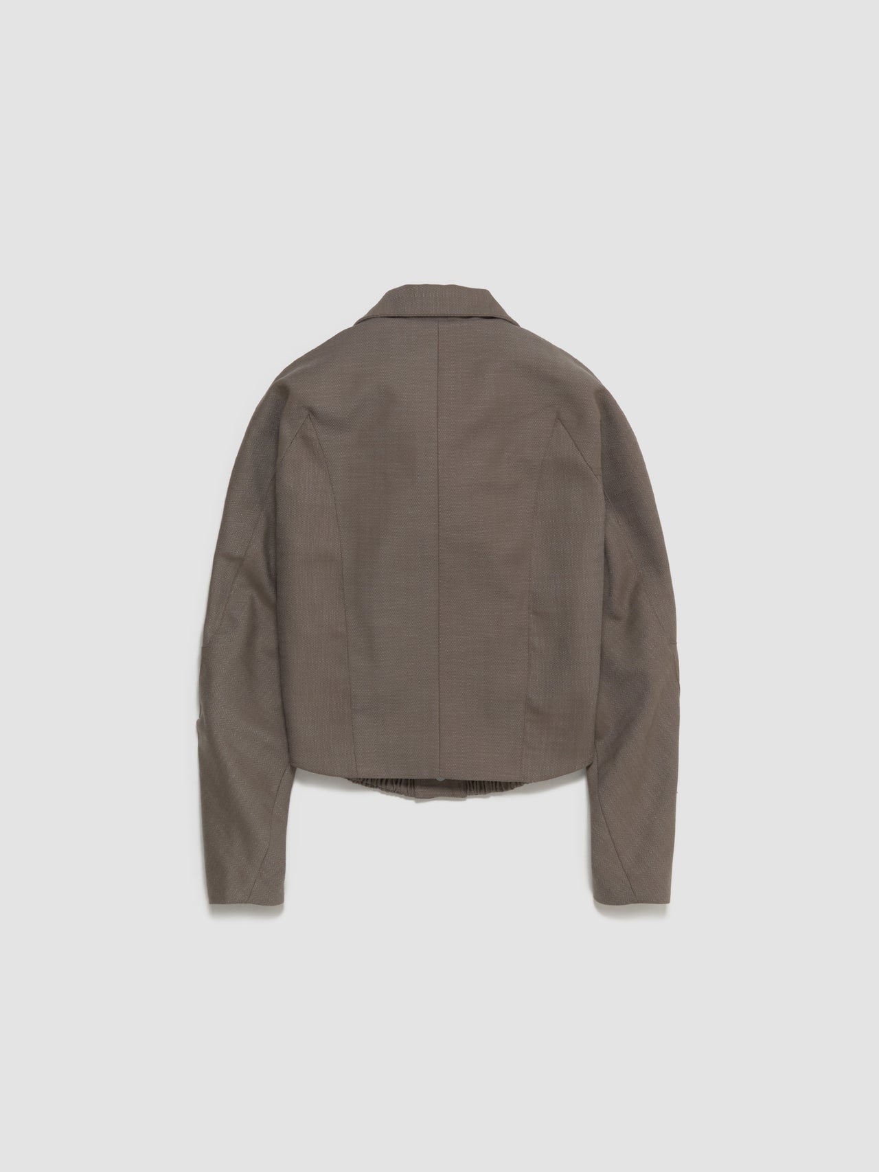 Zafar Cropped Jacket in Brown Oak