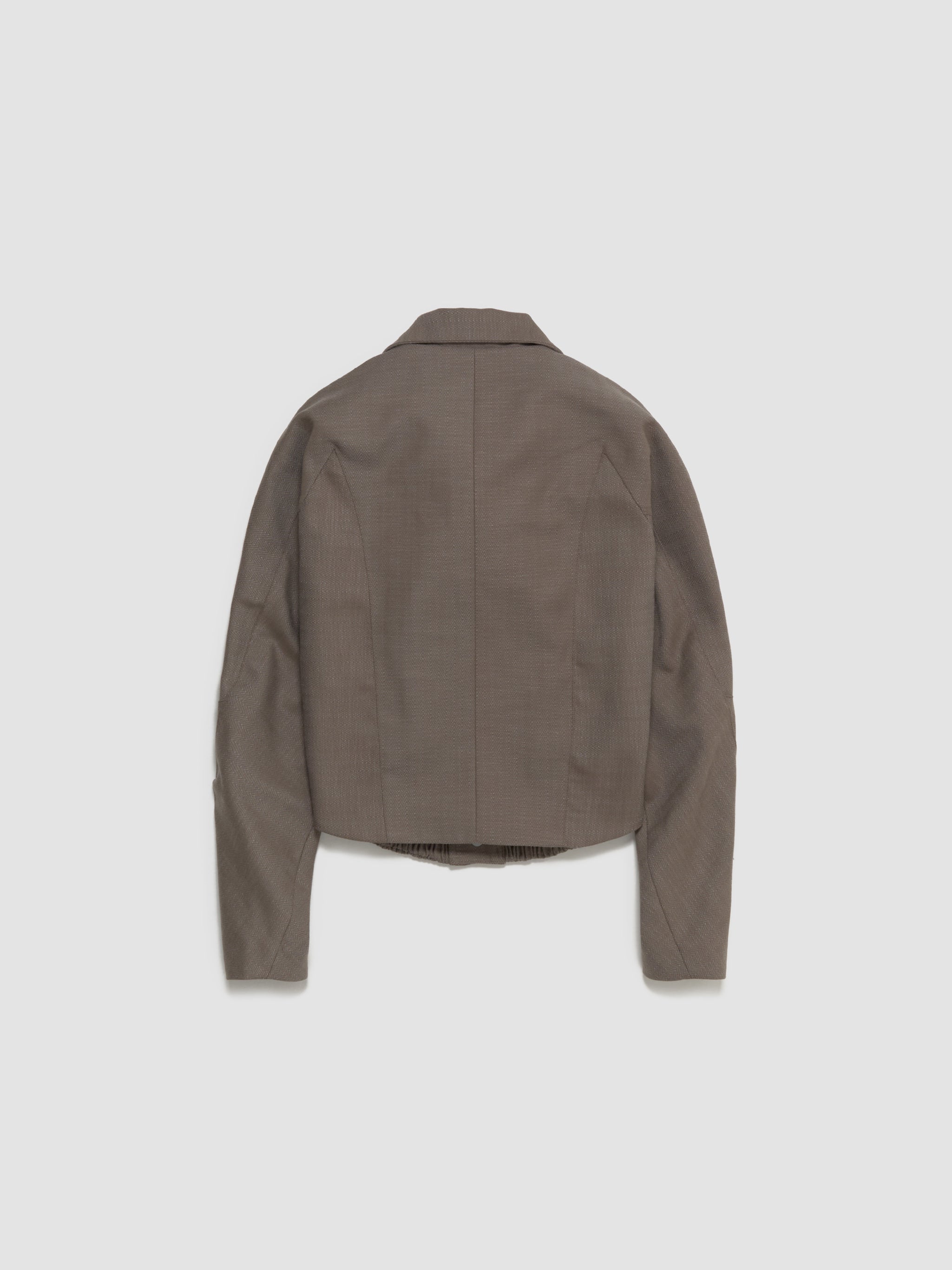 Zafar Cropped Jacket in Brown Oak