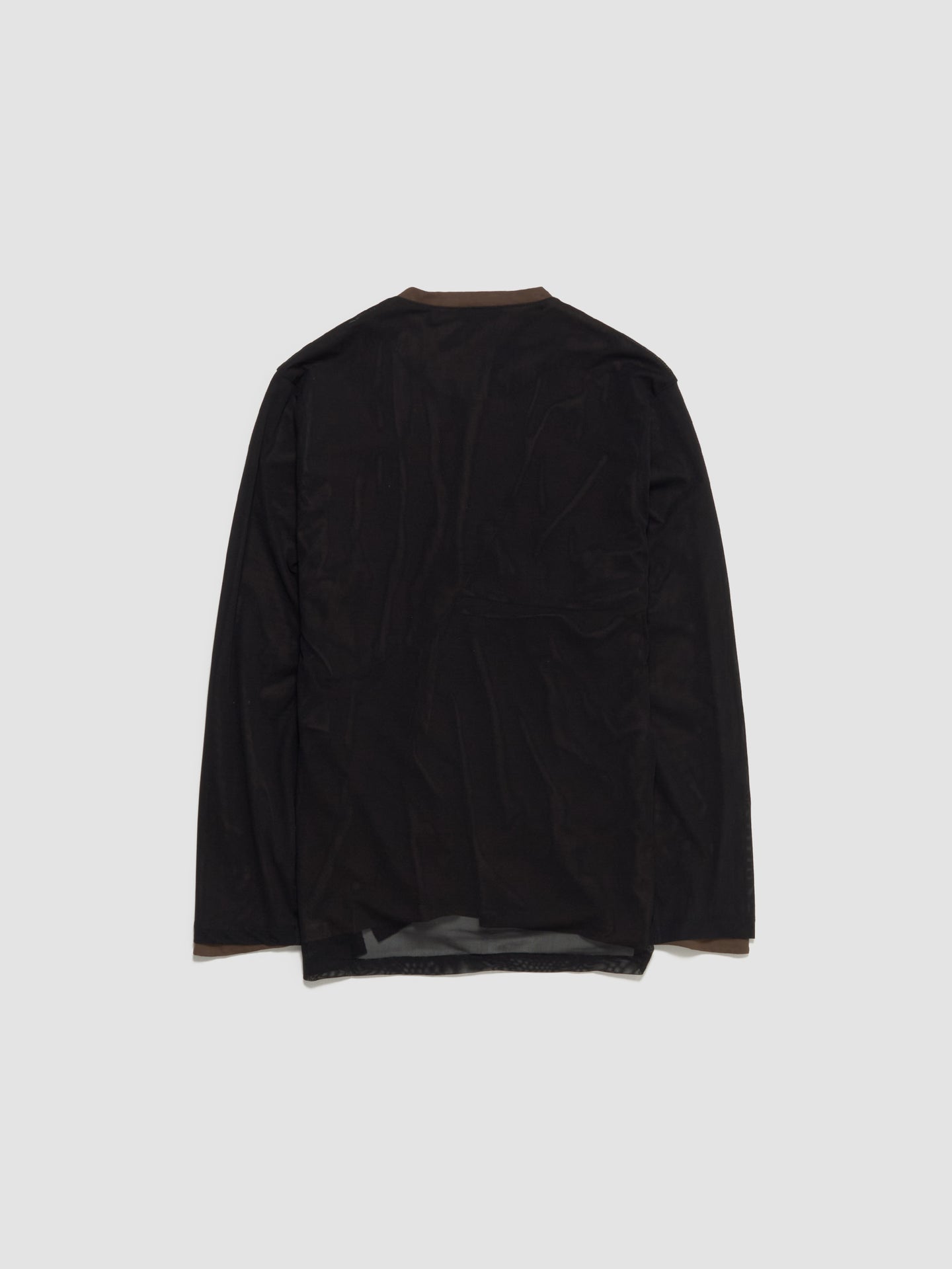 Inex Mesh Top in Brown & Black
