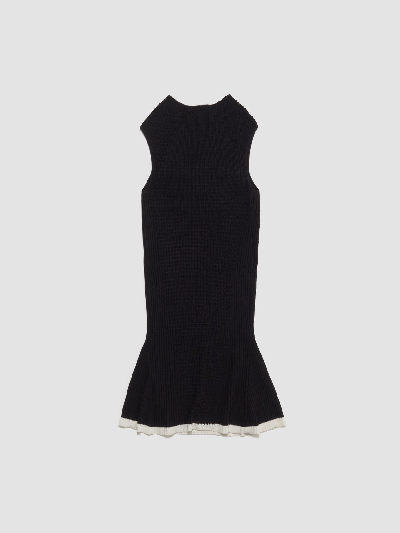 Vecto Knit Tunic Dress in Phantom Black