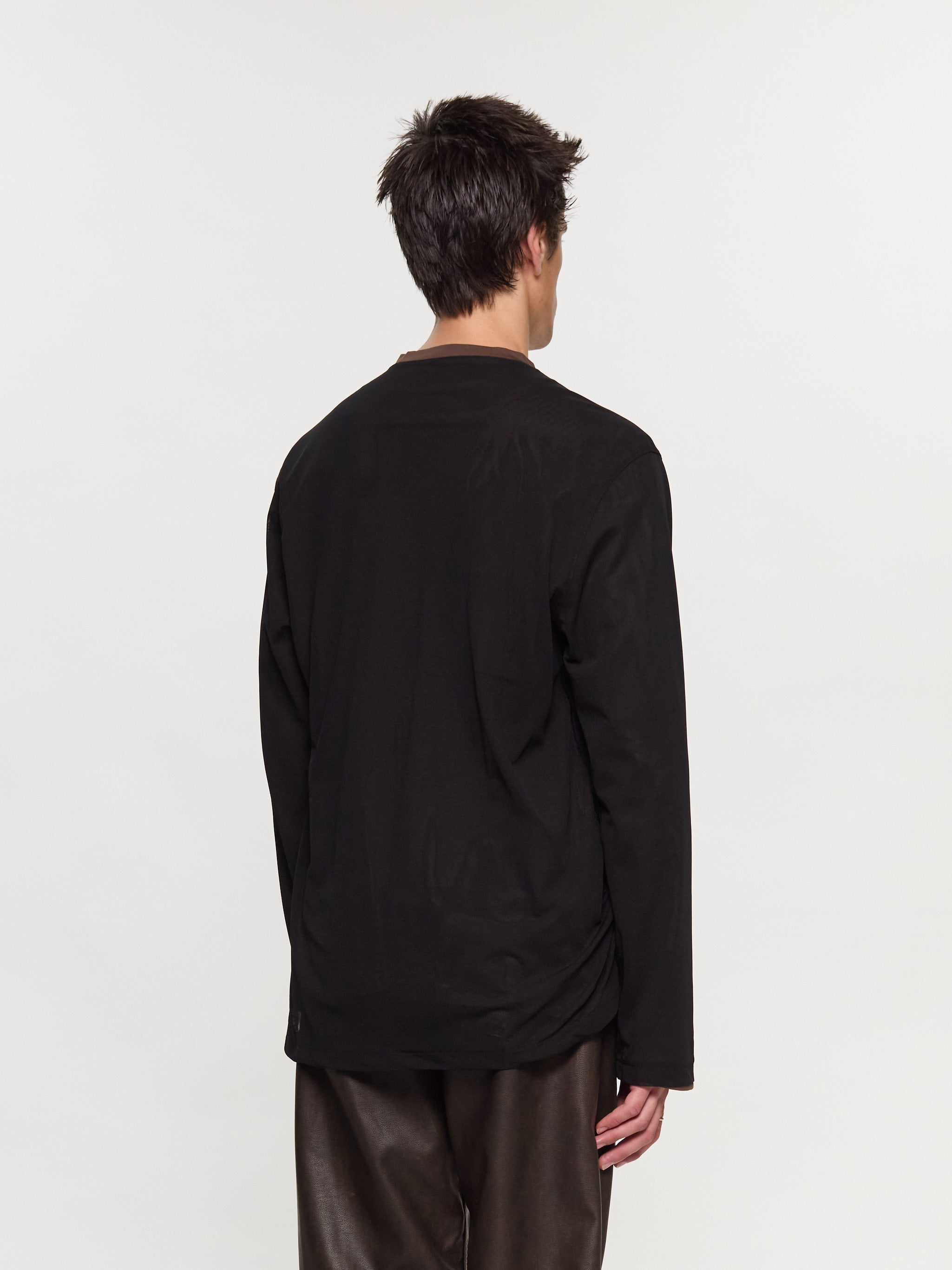 Inex Mesh Top in Brown & Black