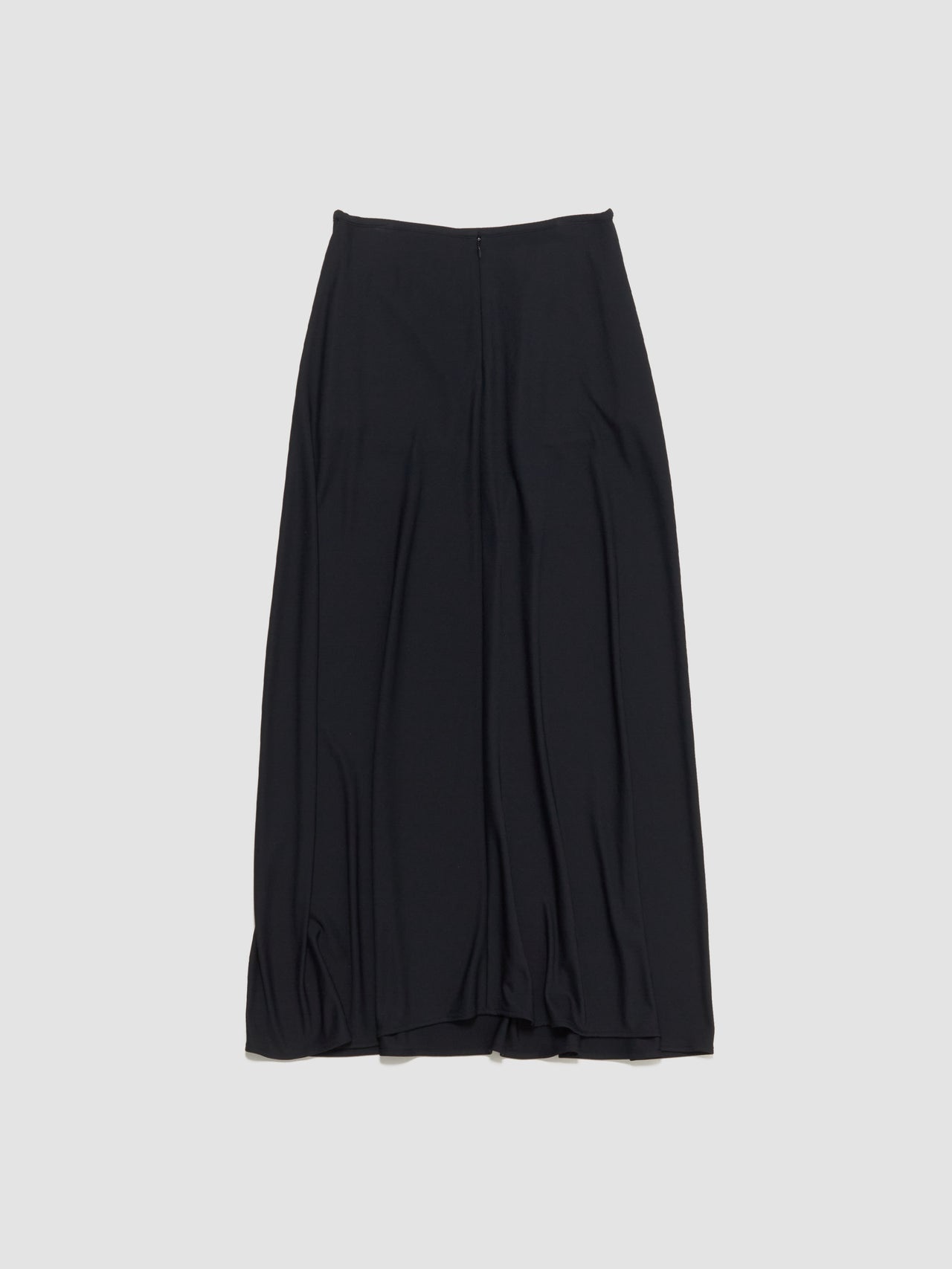 Flared Midi Skirt in Black