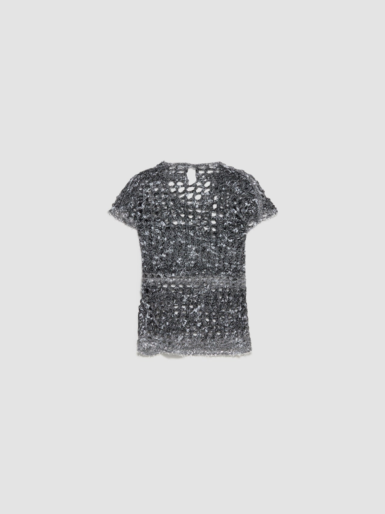 Crochet T-Shirt in Black