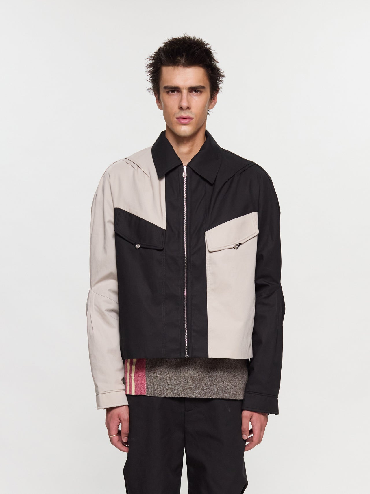 Alec K-Dart Blouson in Black Sable