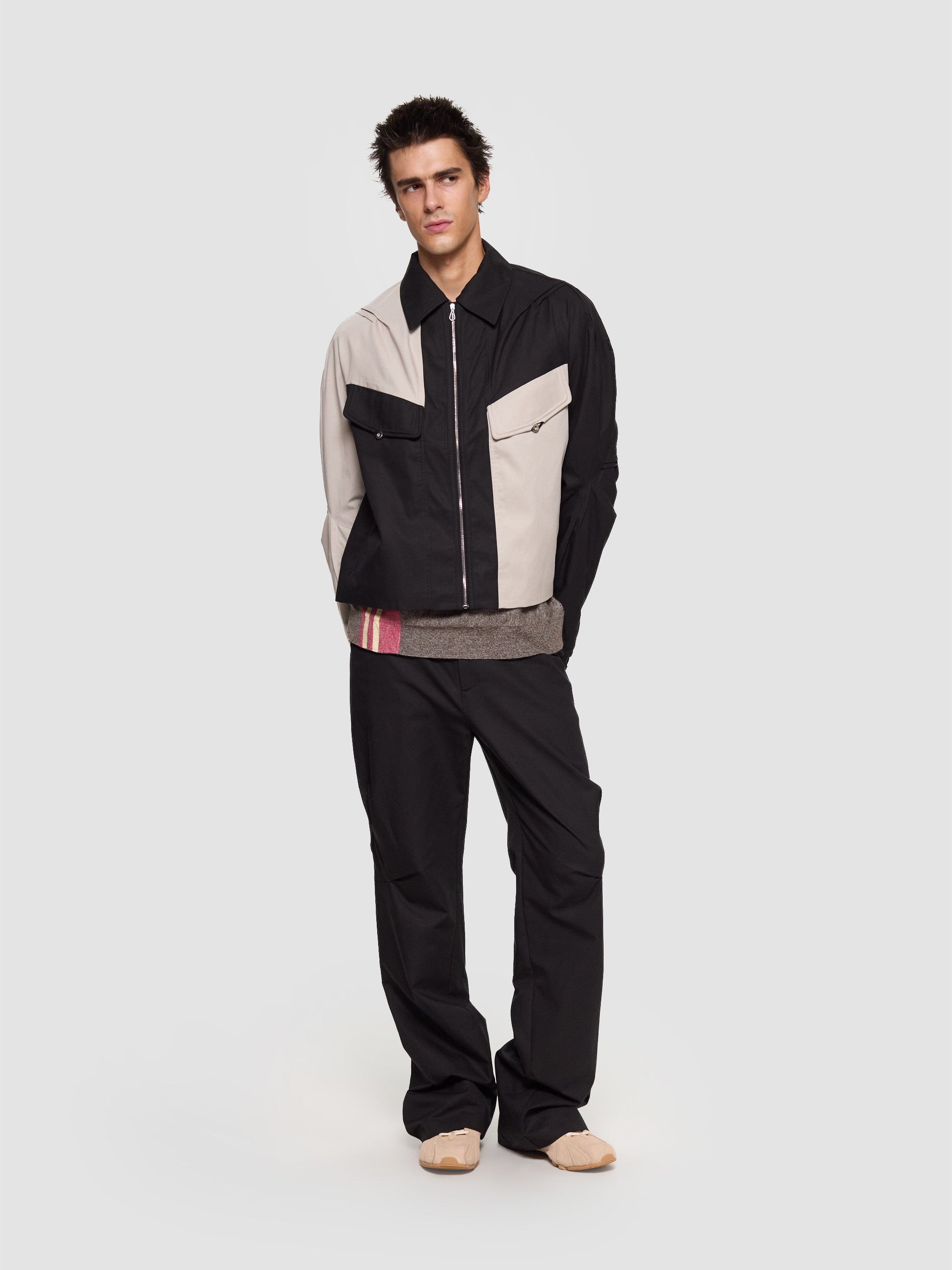 Alec K-Dart Blouson in Black Sable
