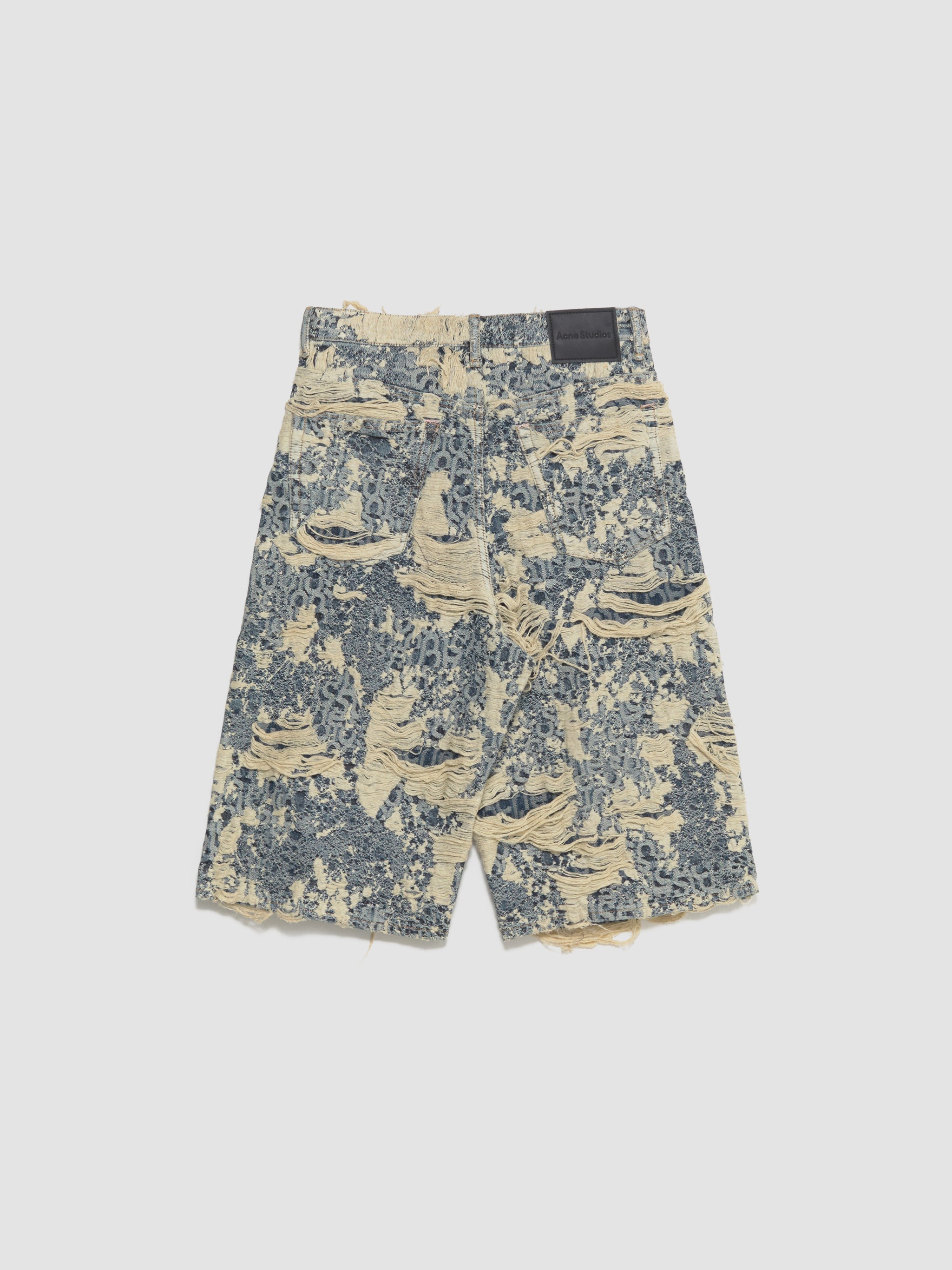 Loose Fit Denim Shorts in Mid Blue