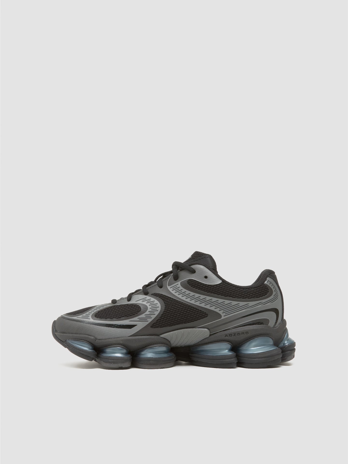 Abzorb 2000 Sneaker in Black & Dark Silver Metallic