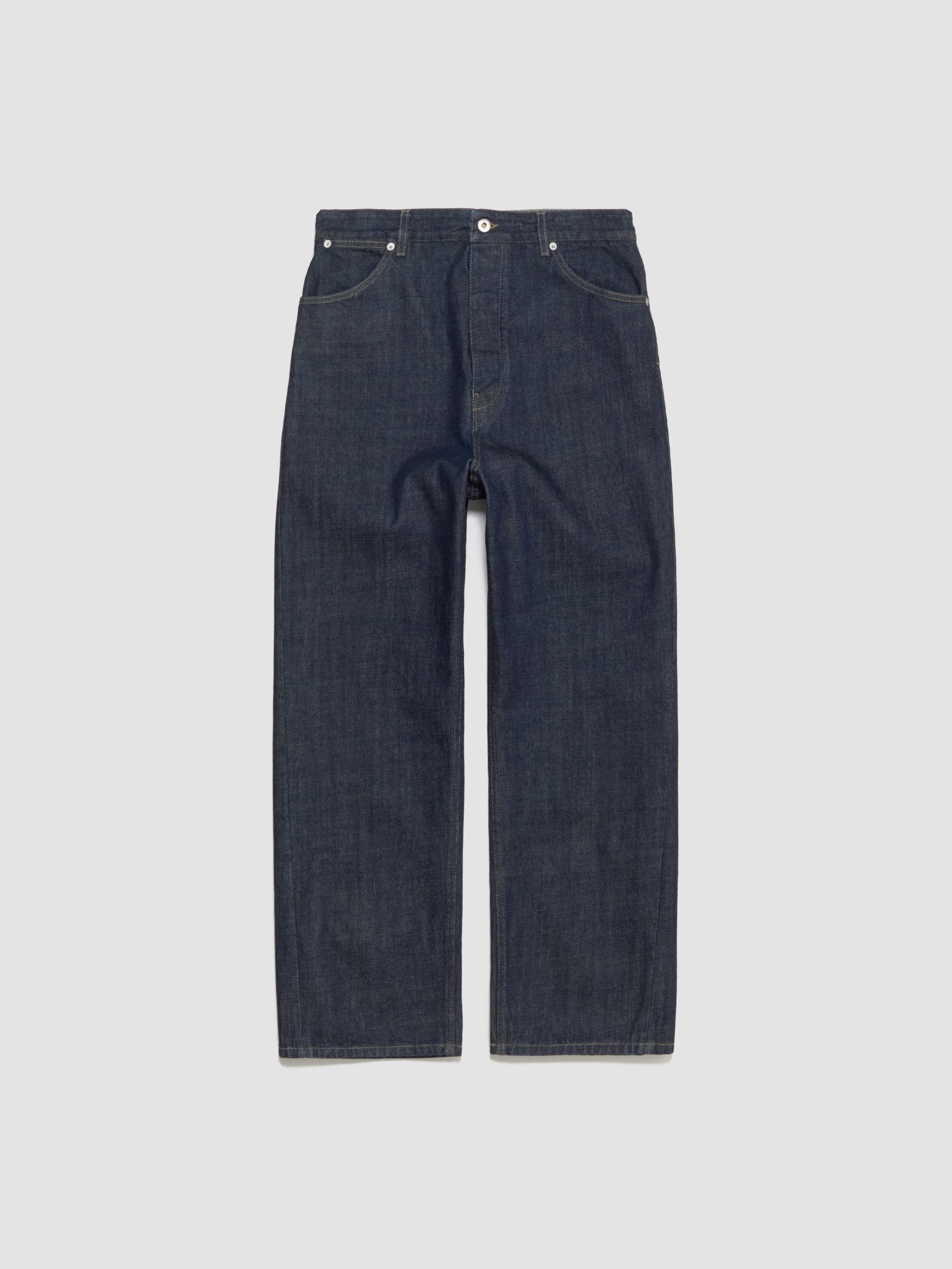 Loose Denim Trousers in Magnet