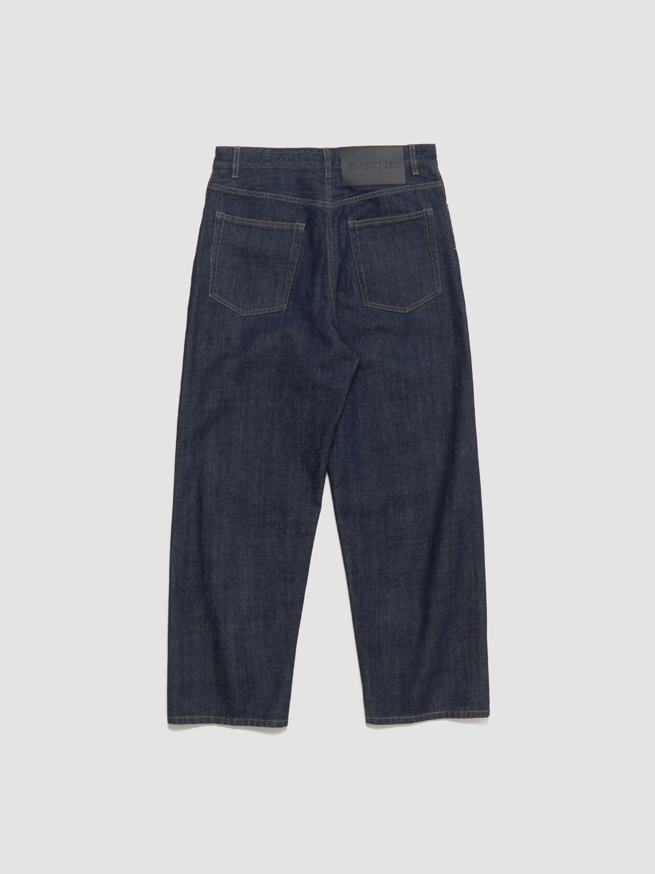Loose Denim Trousers in Magnet