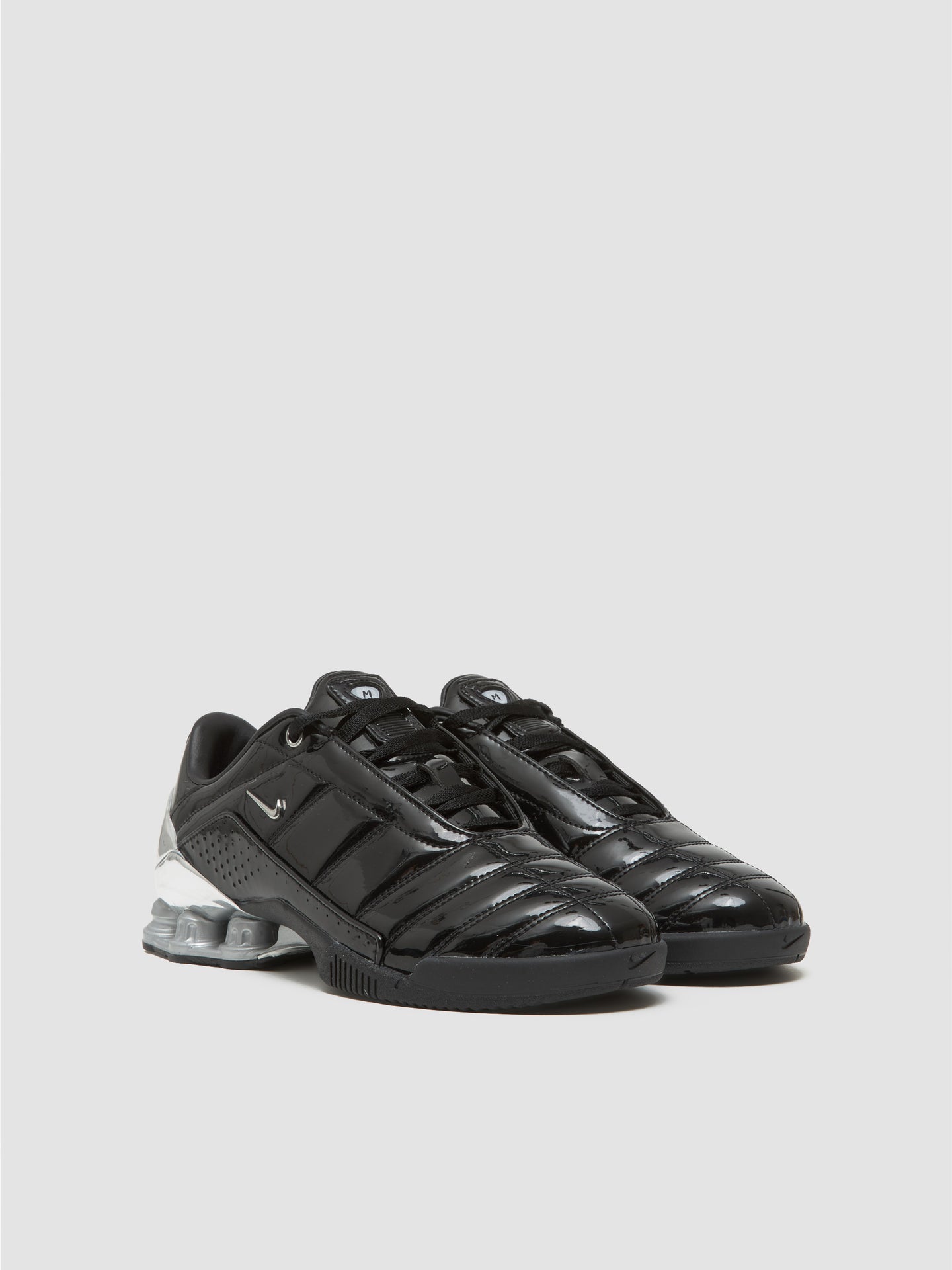 x Maha Amsterdam WMNS T90 Shox Magia SP Sneaker in Black & Metallic Silver