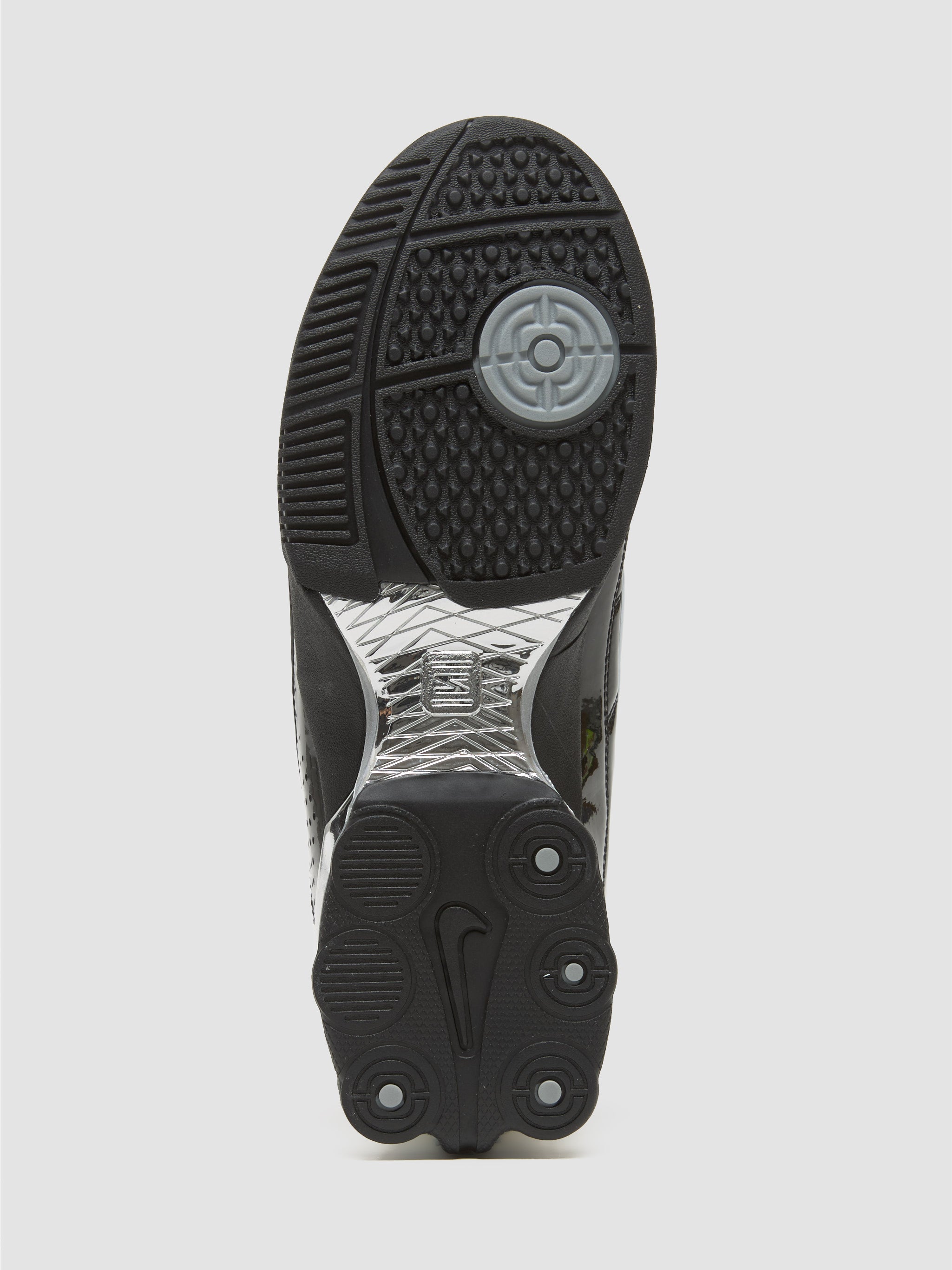 x Maha Amsterdam WMNS T90 Shox Magia SP Sneaker in Black & Metallic Silver