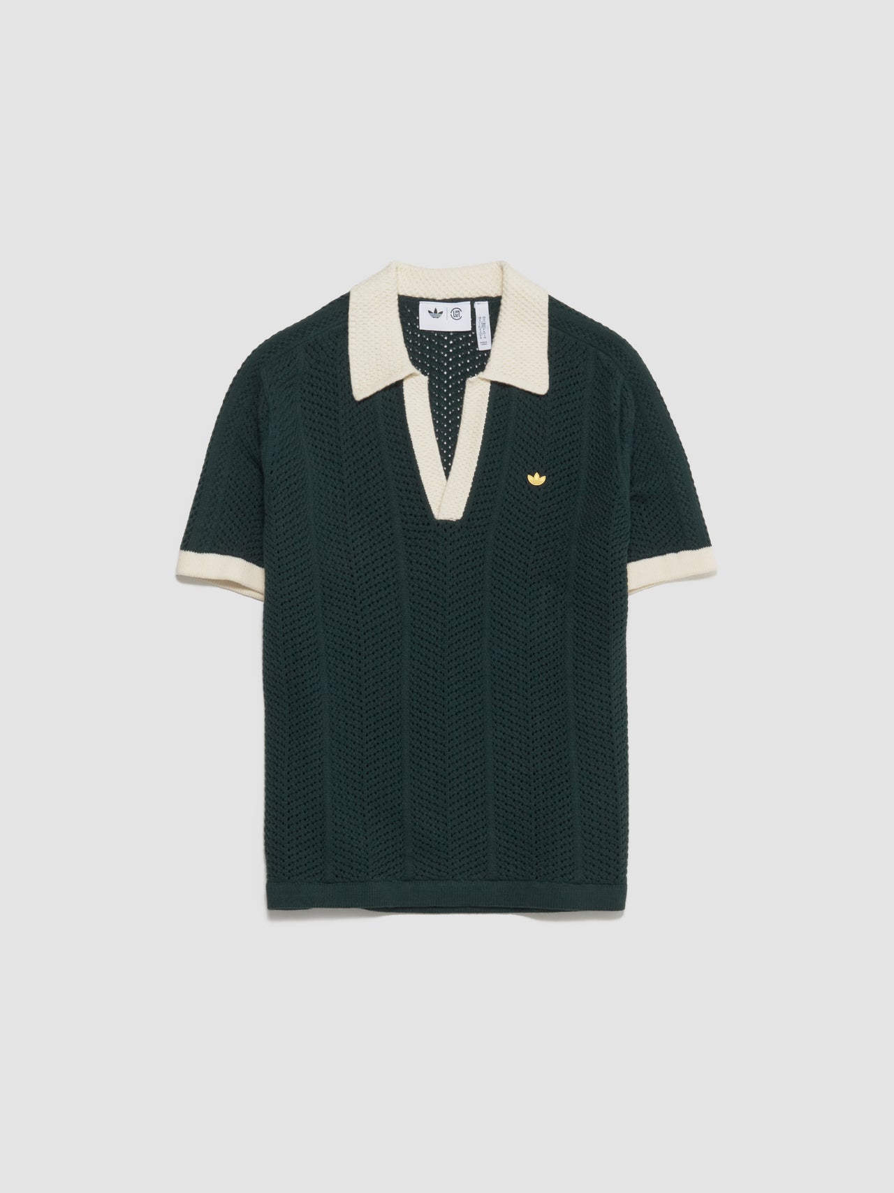 x CLOT Pique Poloshirt in Green Night