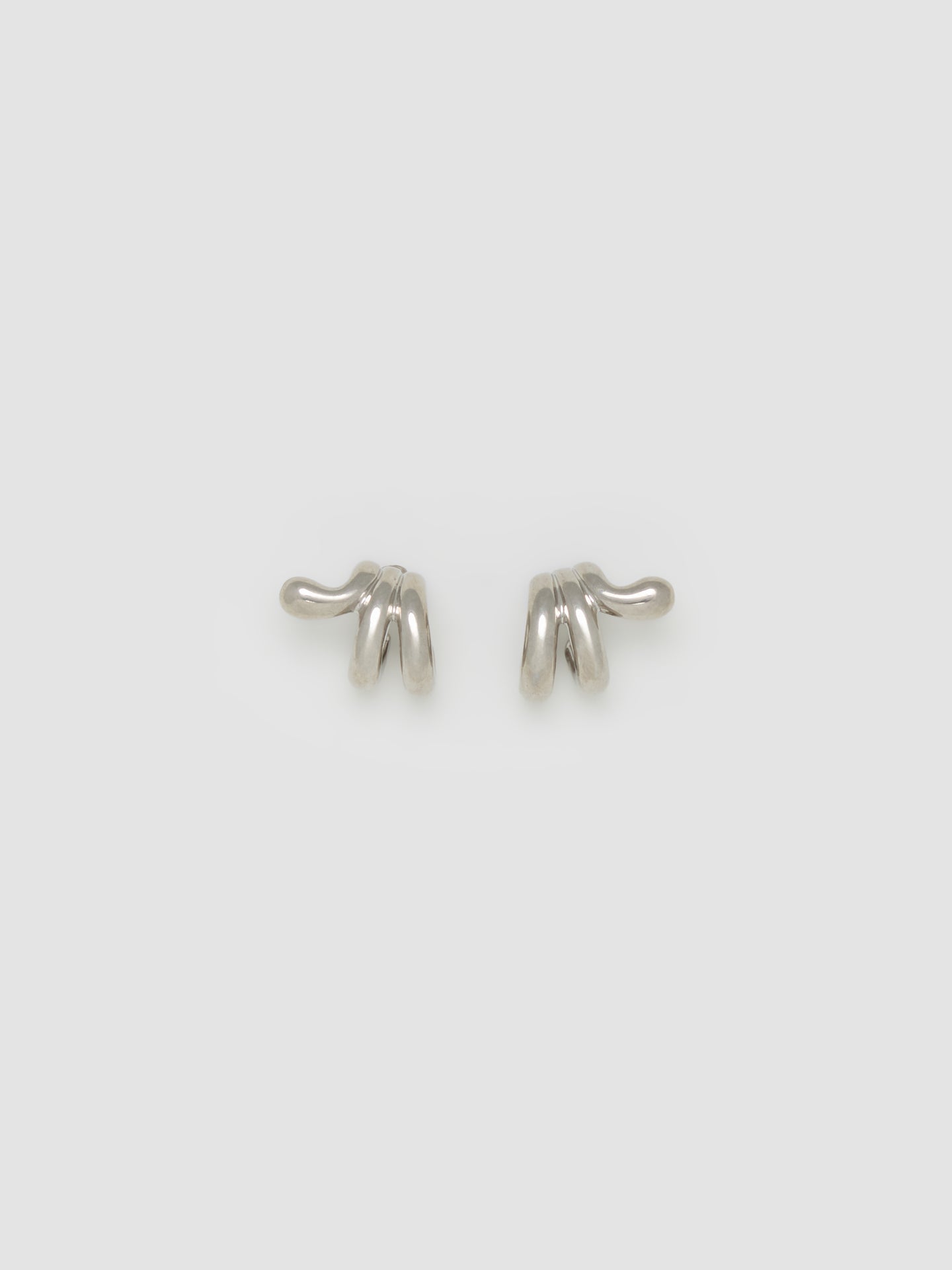 Pistil Trio Earrings in Silver