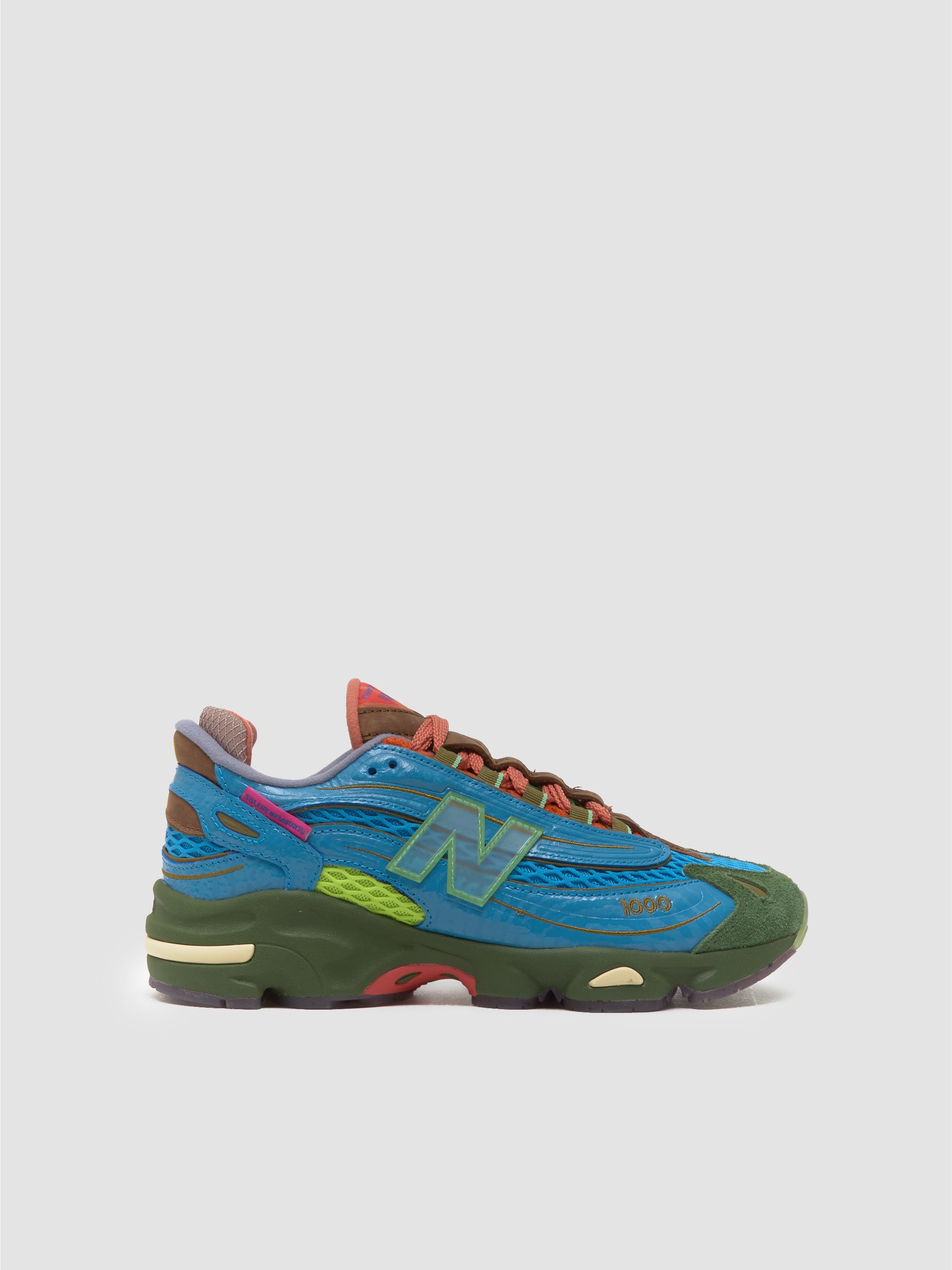 x Salehe Bembury M1000 Sneaker in Blue & Lime