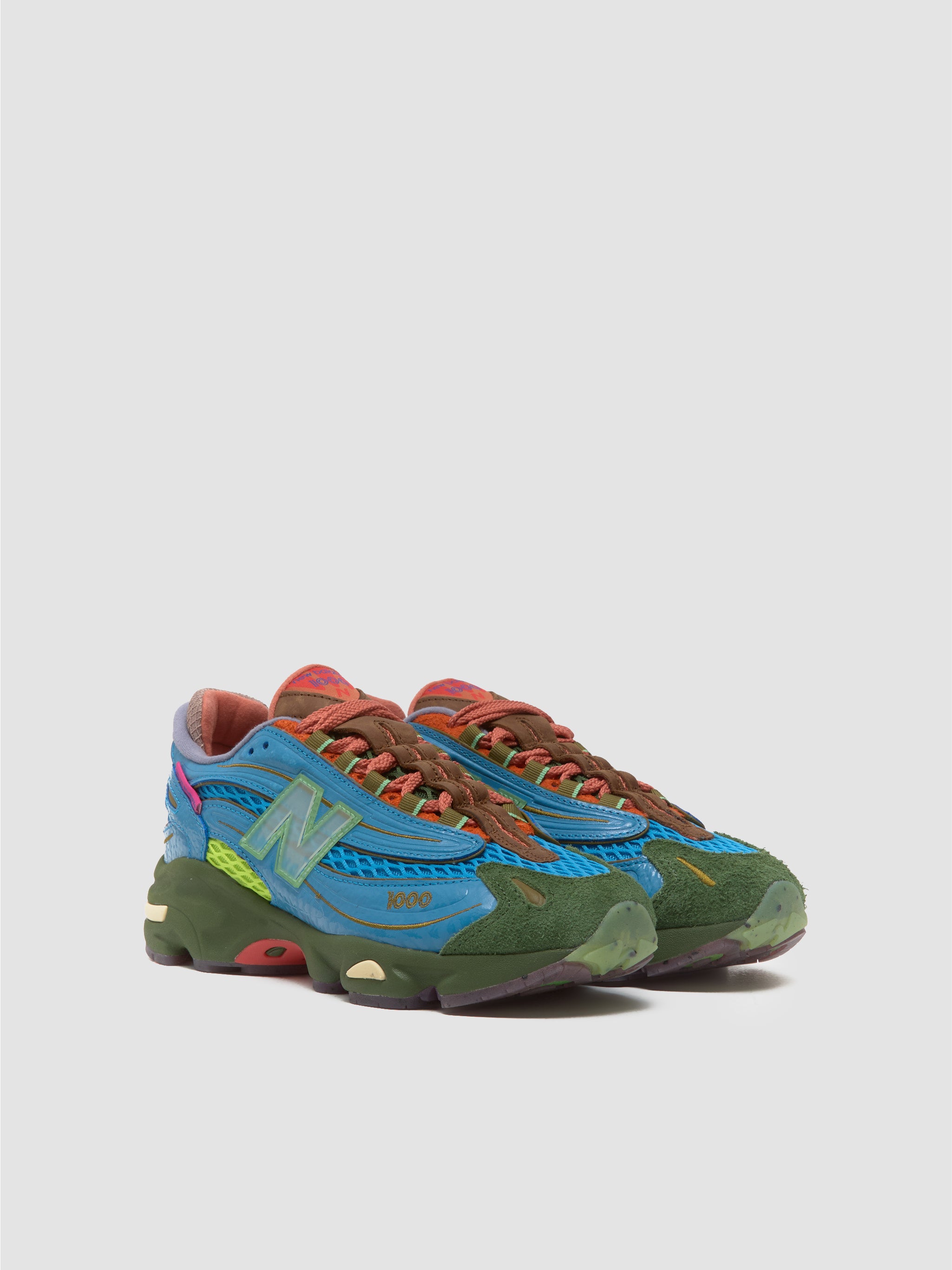 x Salehe Bembury M1000 Sneaker in Blue & Lime