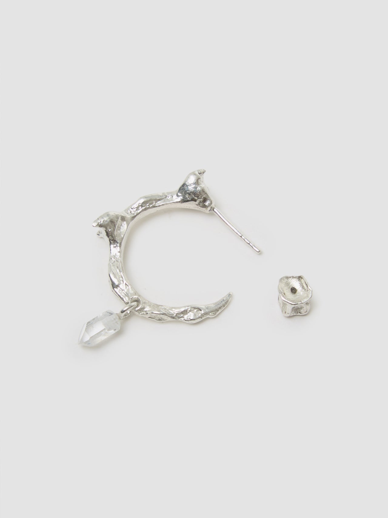 Dhartar Earring with Diamond in Silver