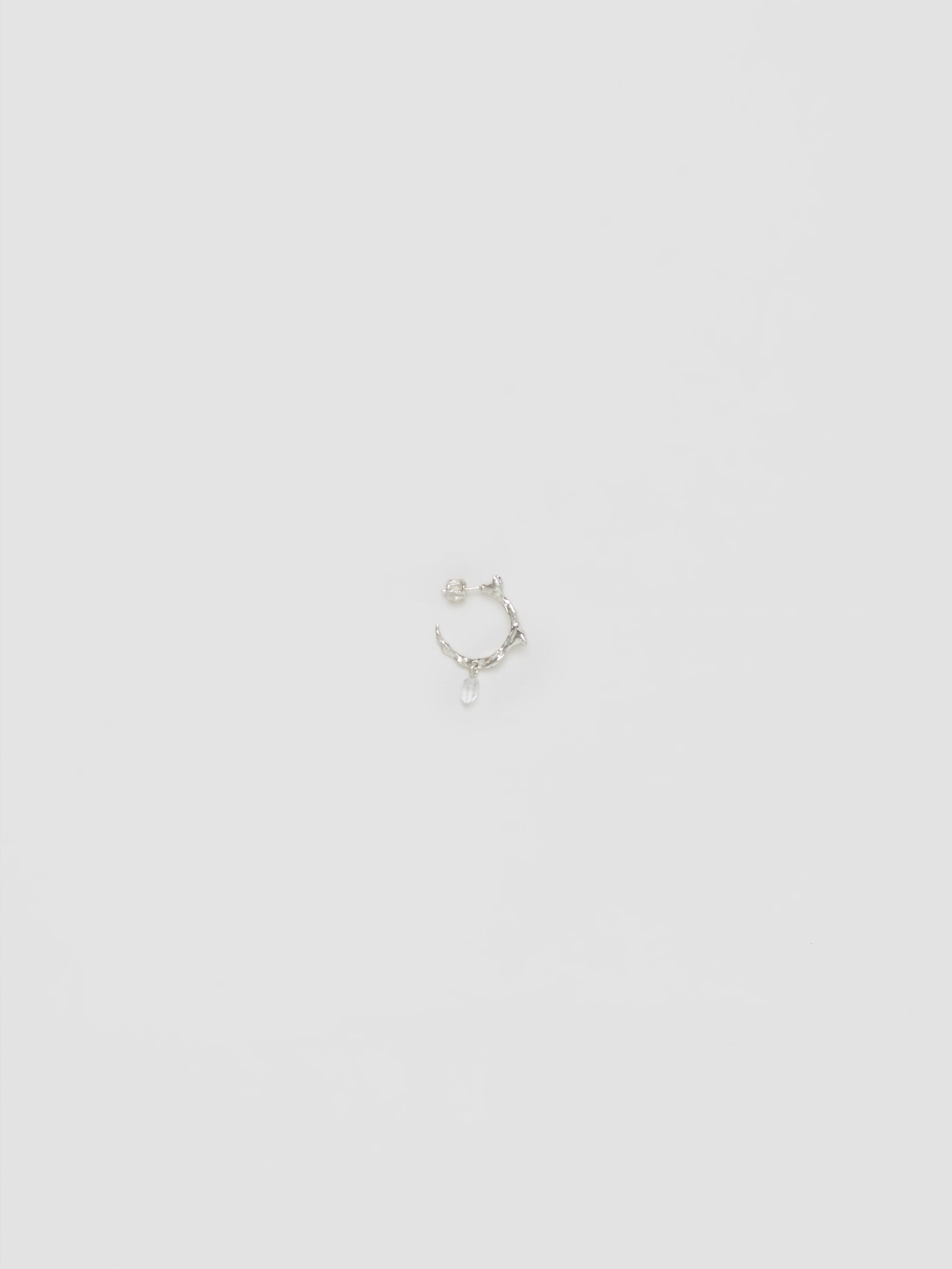 Dhartar Earring with Diamond in Silver