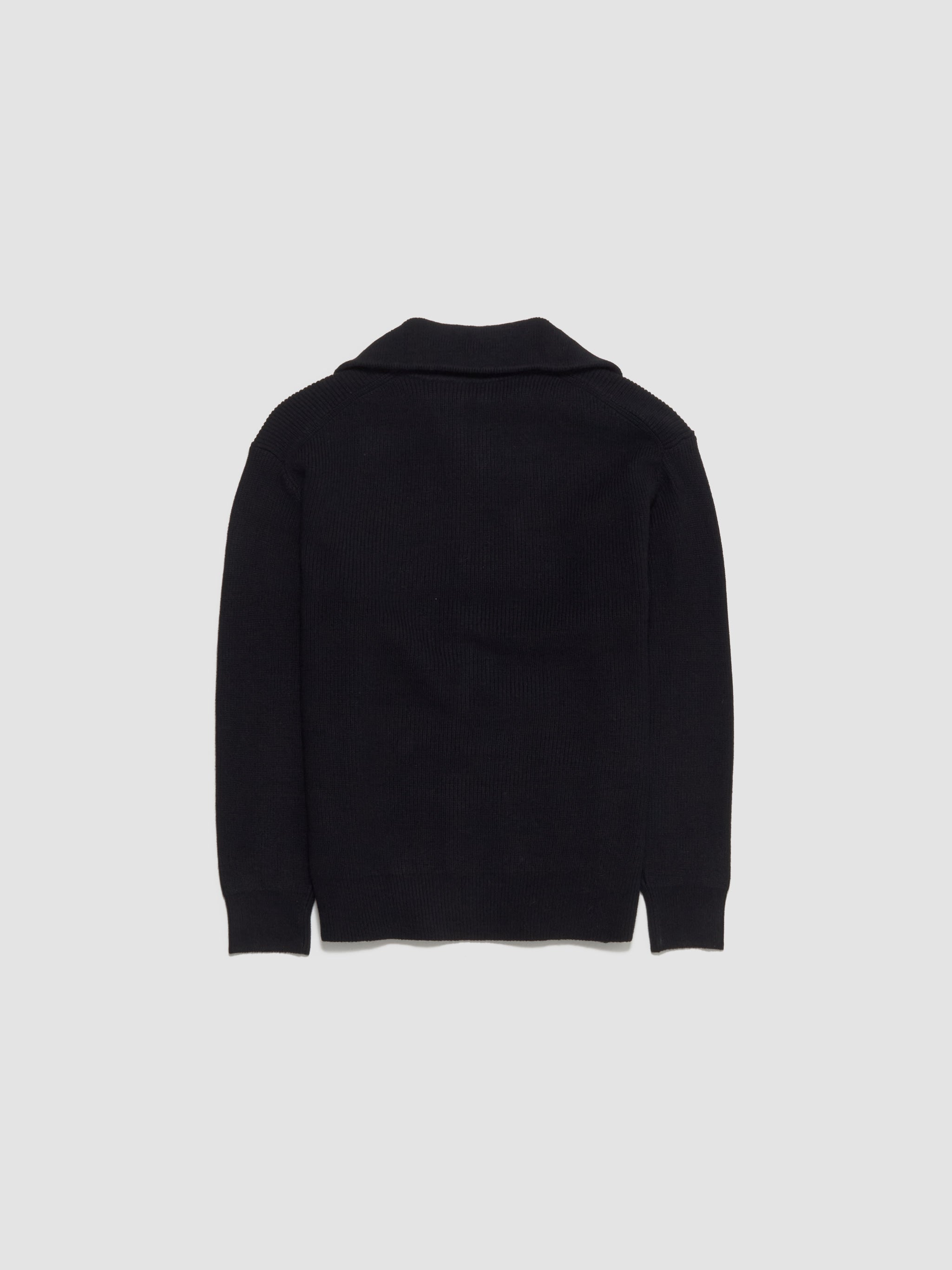 Half Zip Jumper in Black