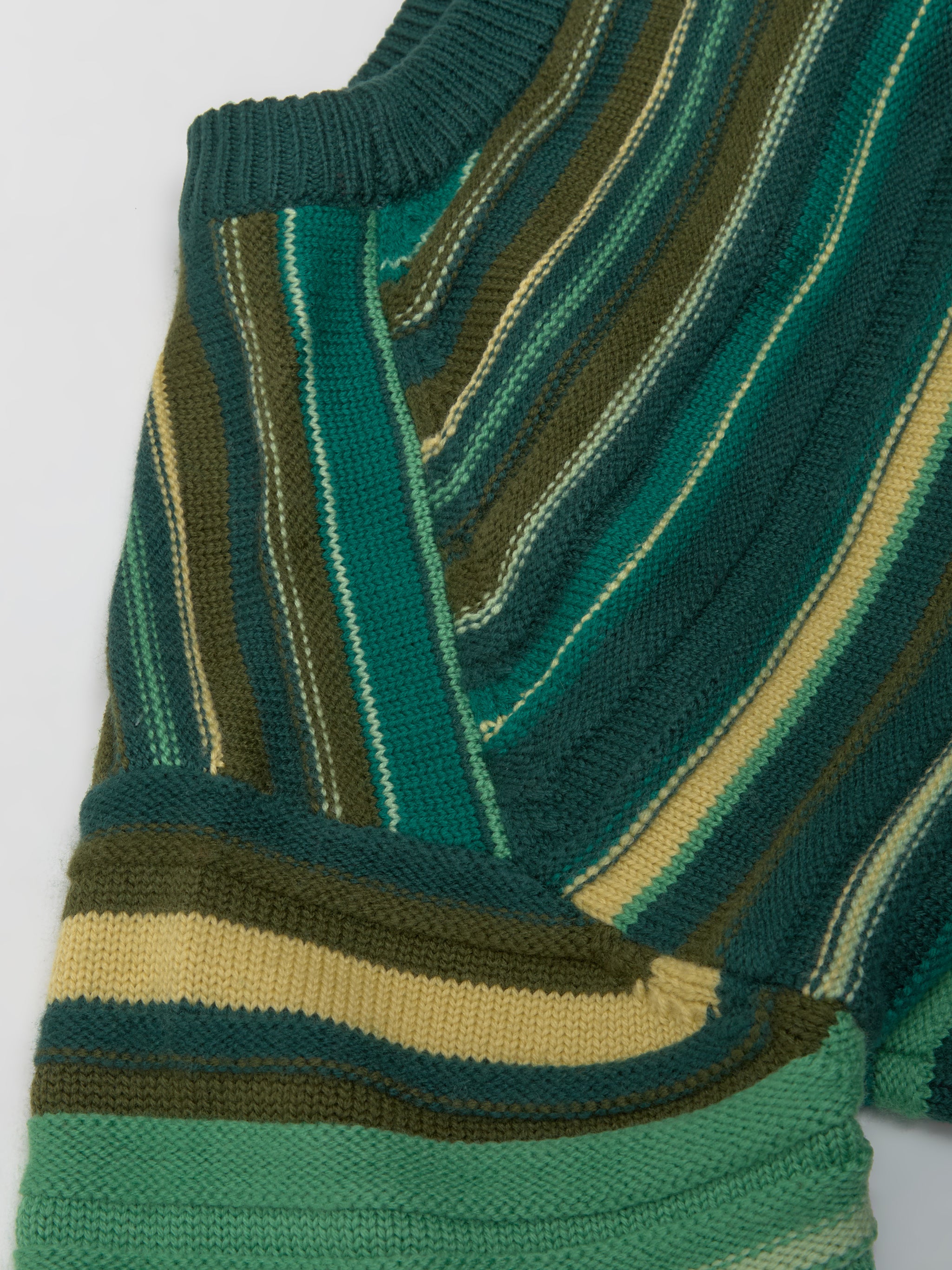 Multi Stripe Jumper in Green