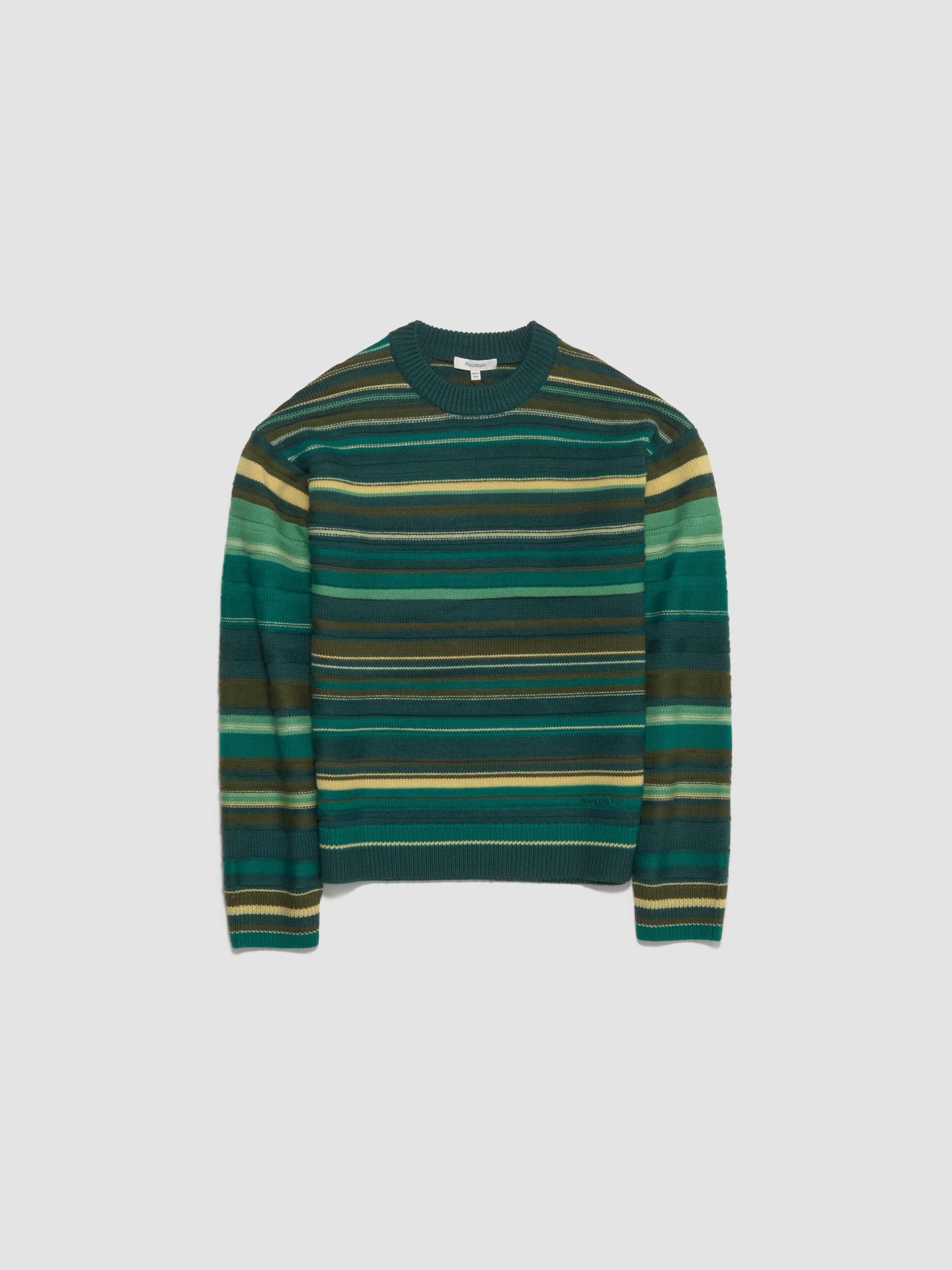 Multi Stripe Jumper in Green