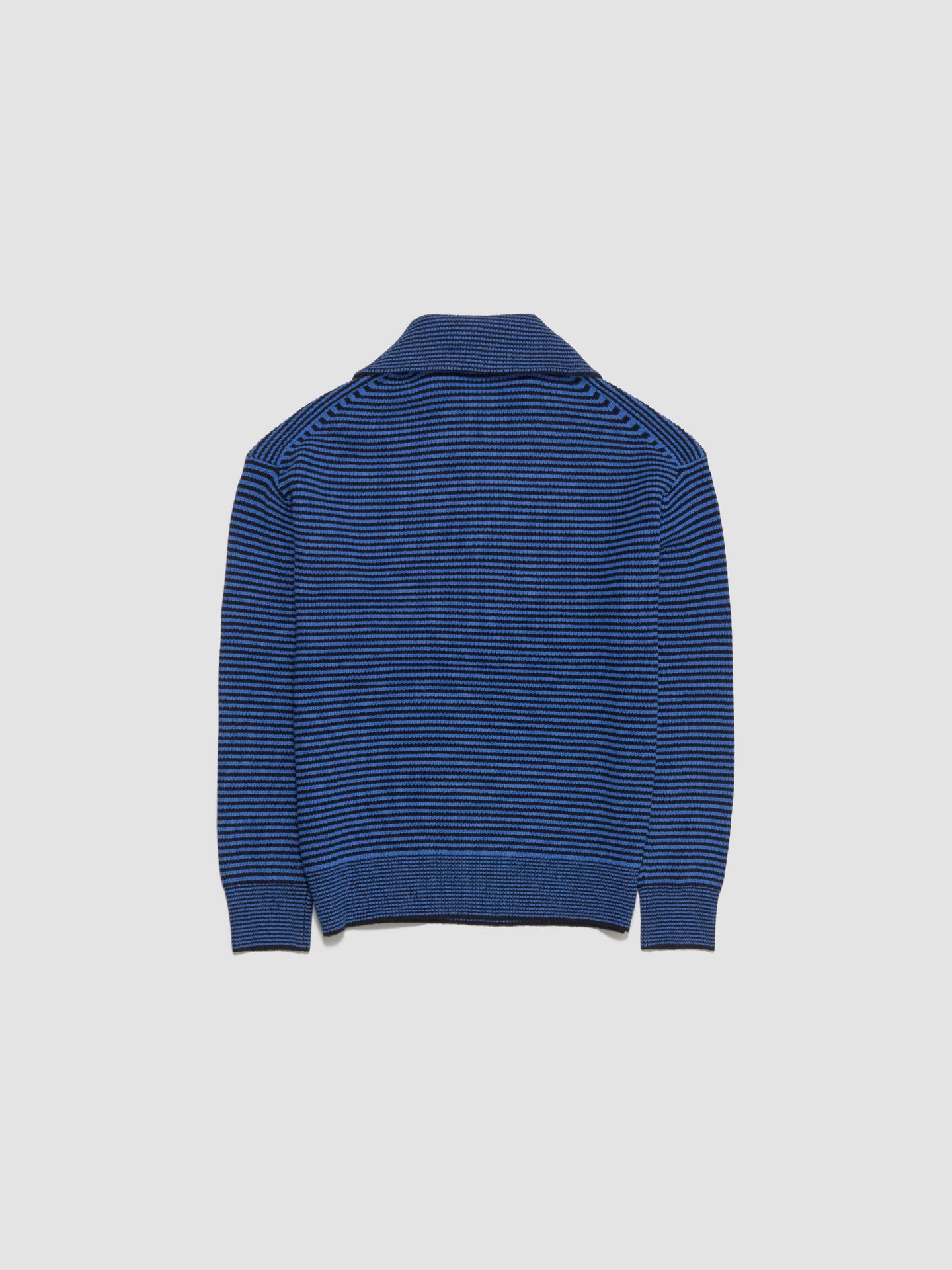 Half Zip Jumper in Blue & Black