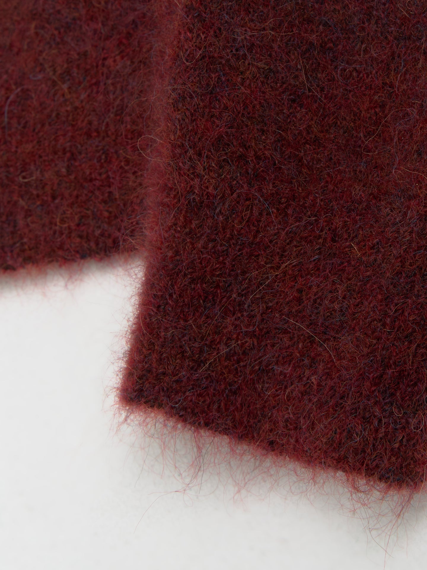 Mohair Polo in Burgundy