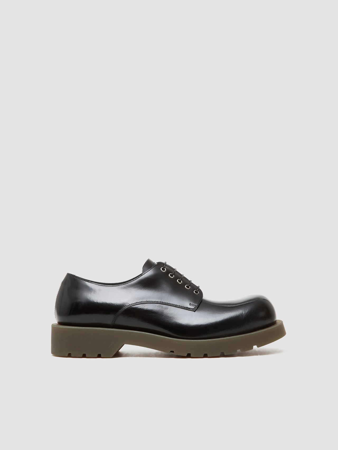 Lace-Up Derby Shoes in Black
