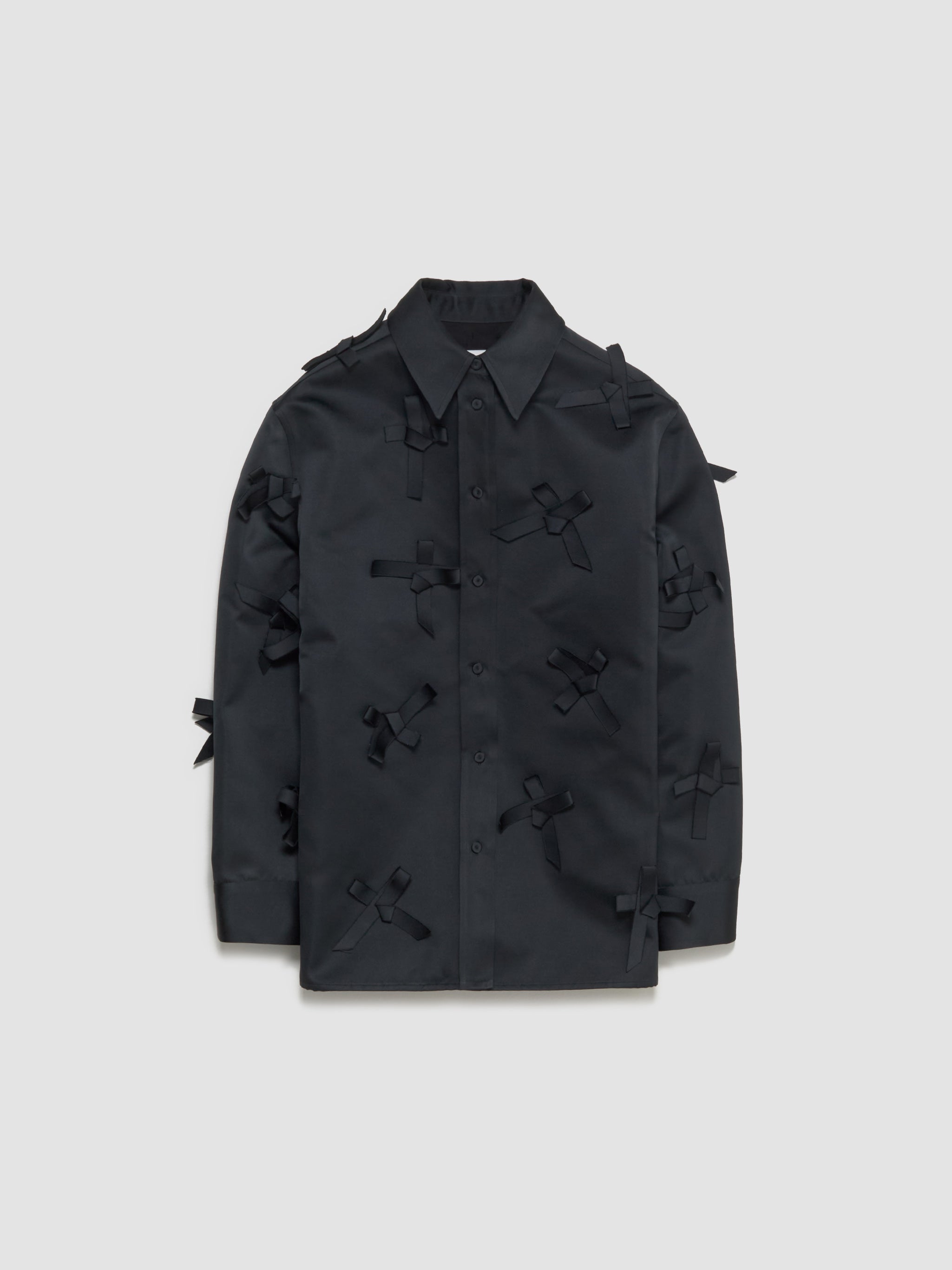 Bows Shirt in Black